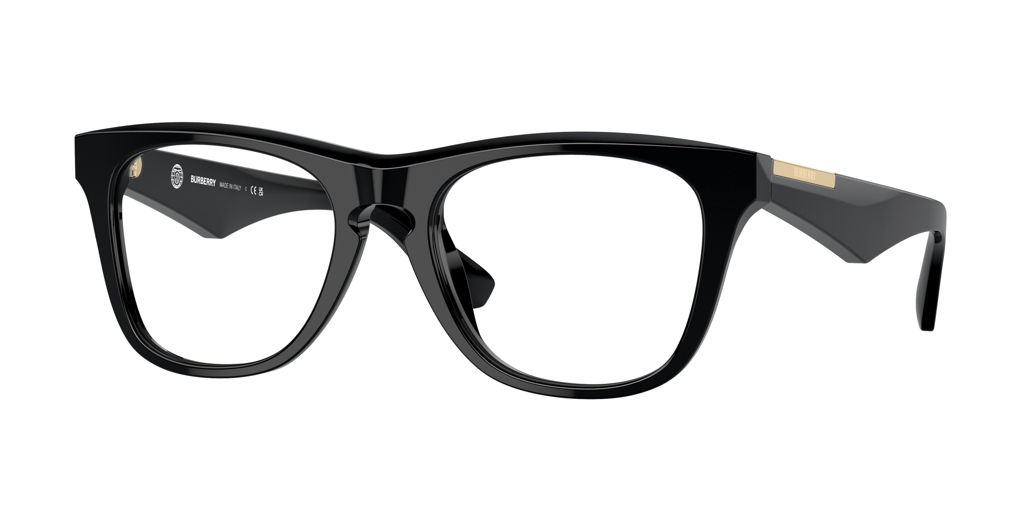 Burberry BE2409F Square Eyeglasses  3001-Black 53-145-19 - Color Map Black