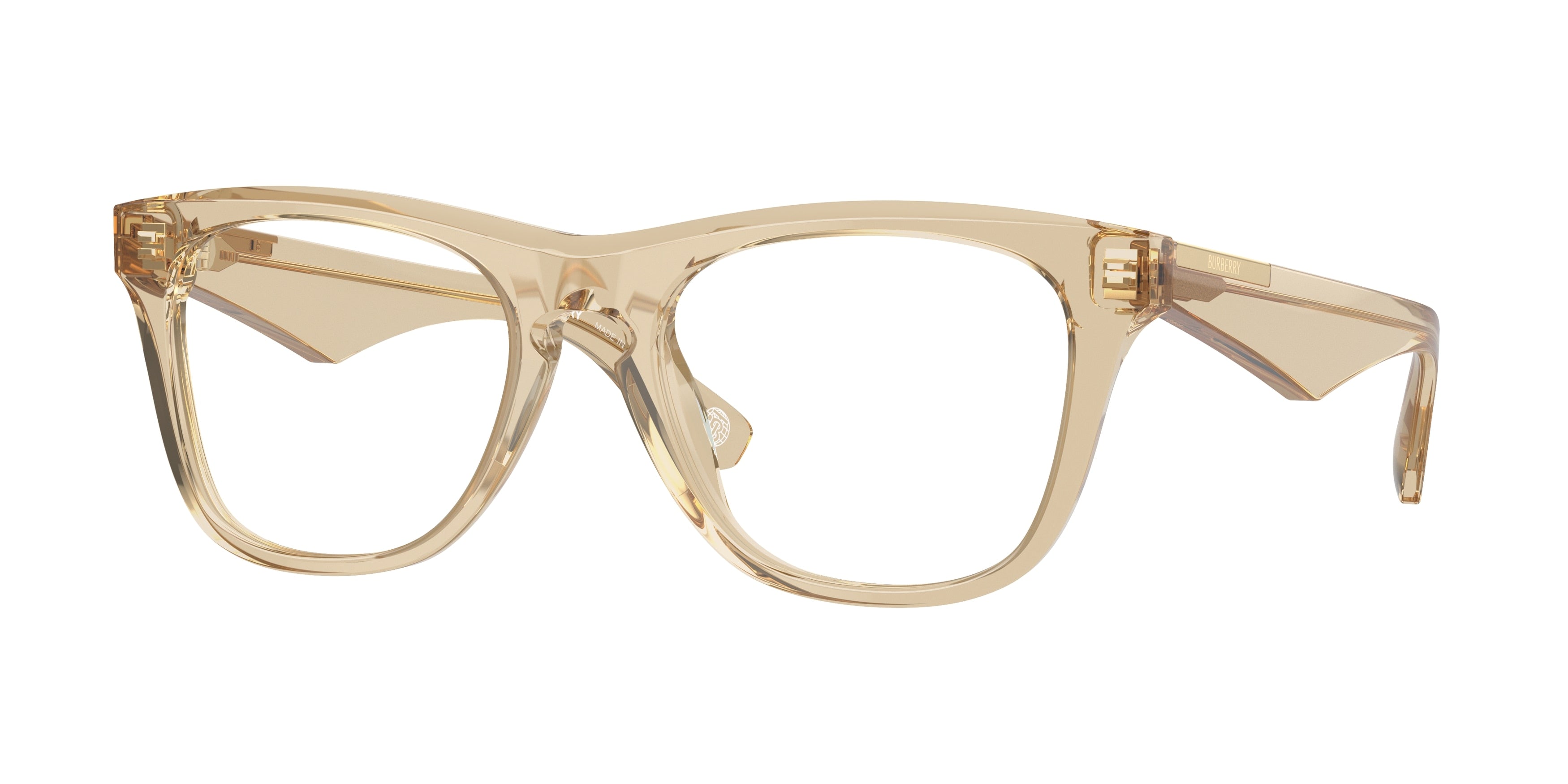 Burberry BE2409 Square Eyeglasses  4123-Beige 53-145-19 - Color Map Beige