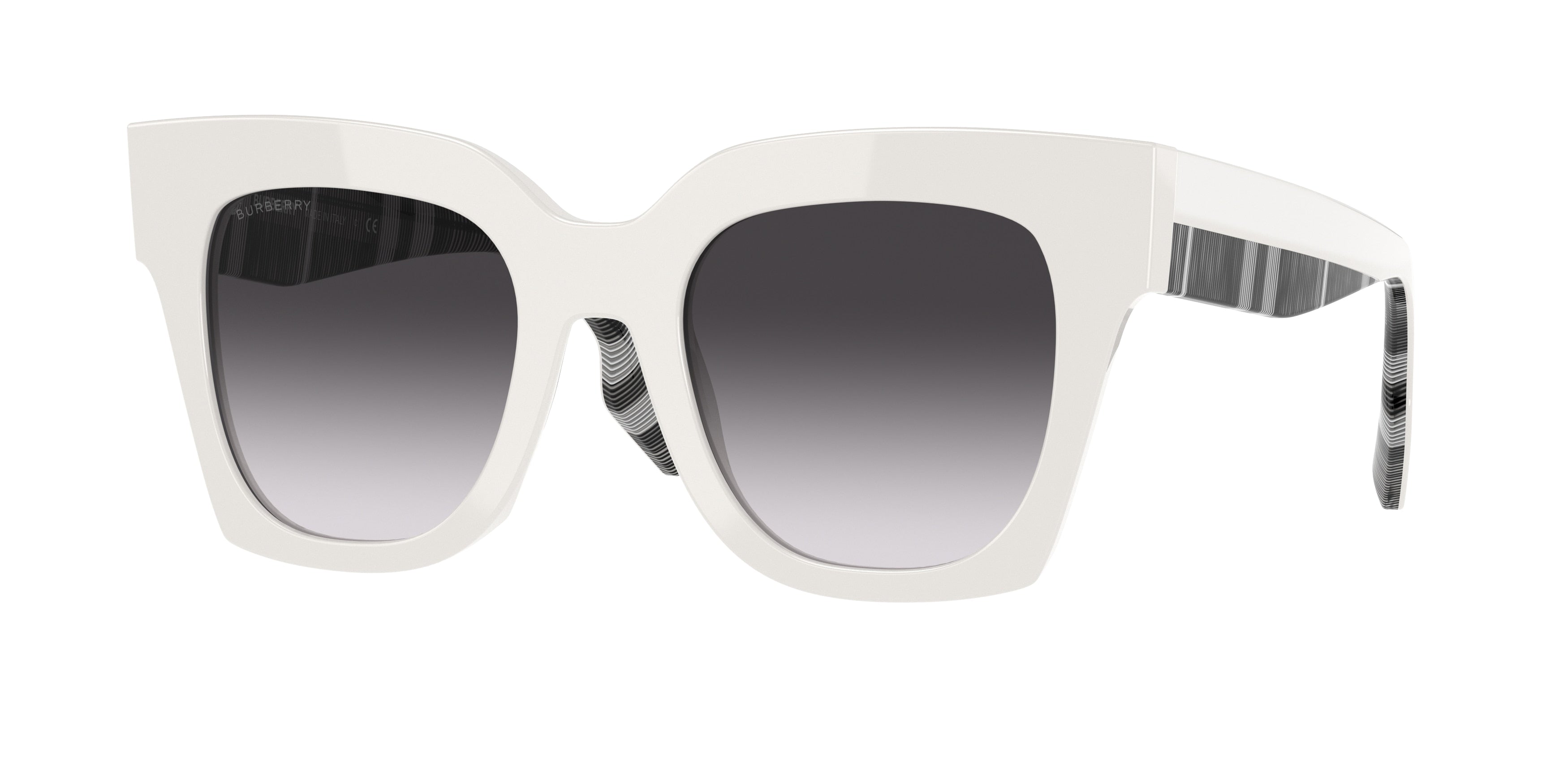 Burberry KITTY BE4364 Square Sunglasses  39958G-White 49-145-21 - Color Map White