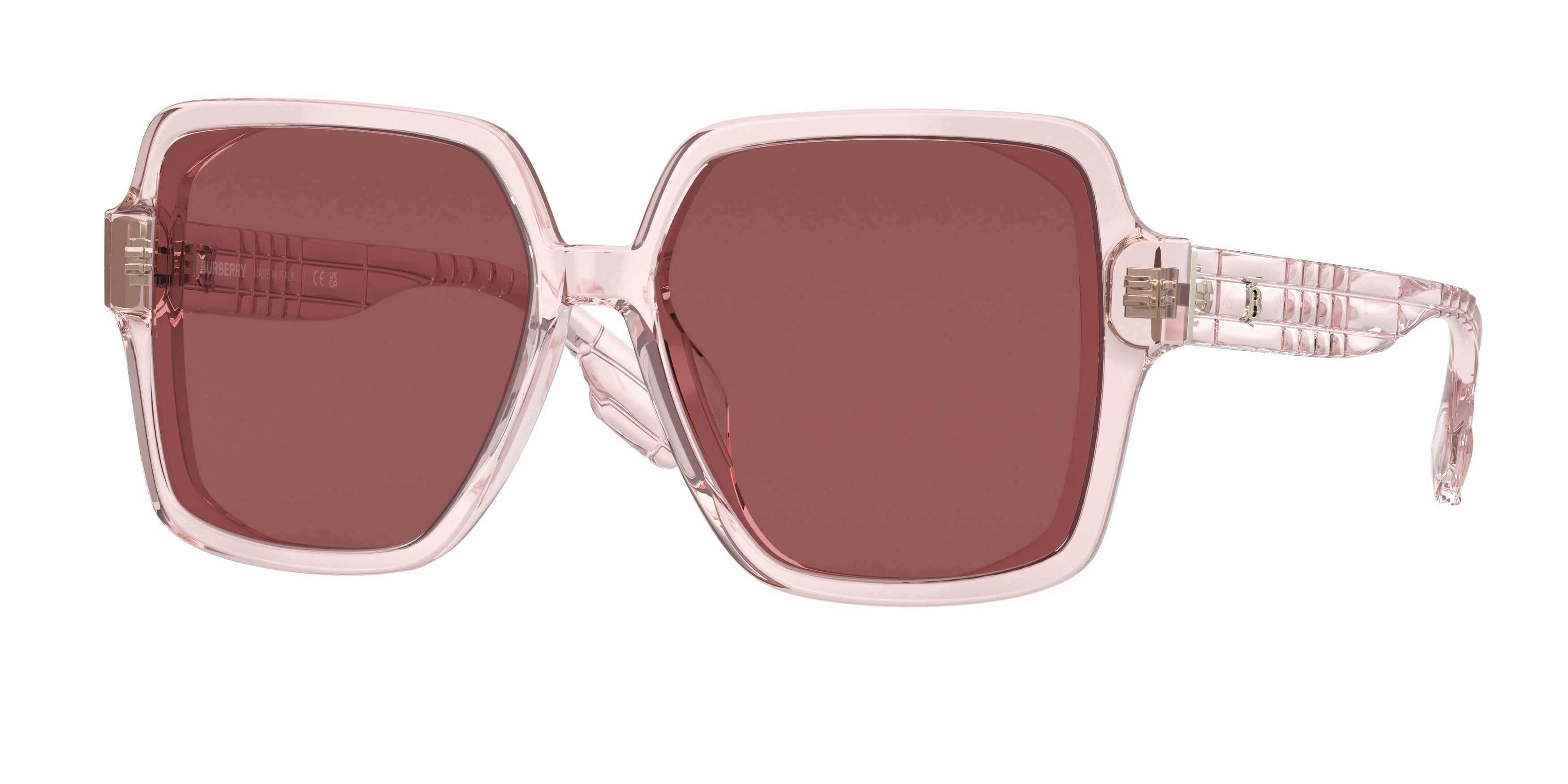 Burberry BE4379D Square Sunglasses  403069-Pink 58-140-16 - Color Map Pink