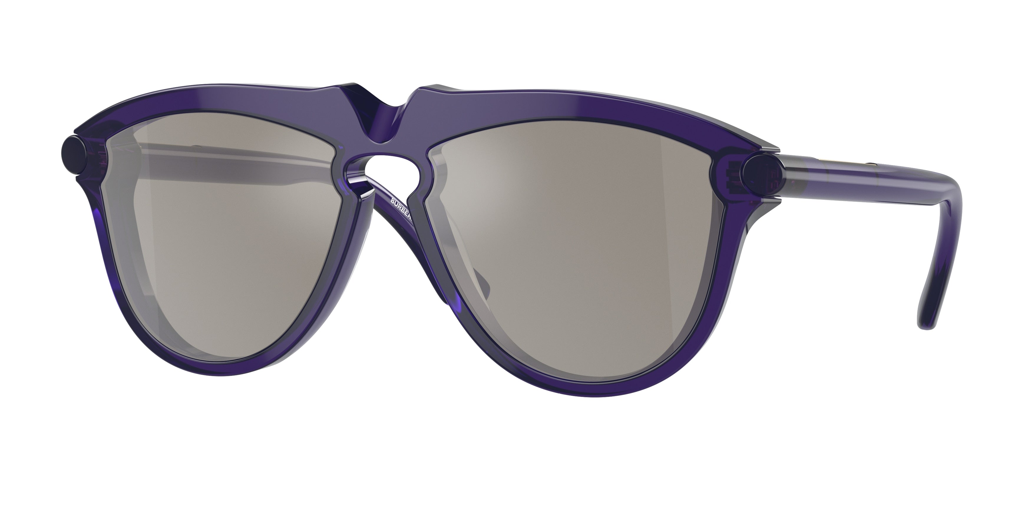 Burberry BE4417U Pilot Sunglasses  41056G-Violet 58-145-16 - Color Map Violet