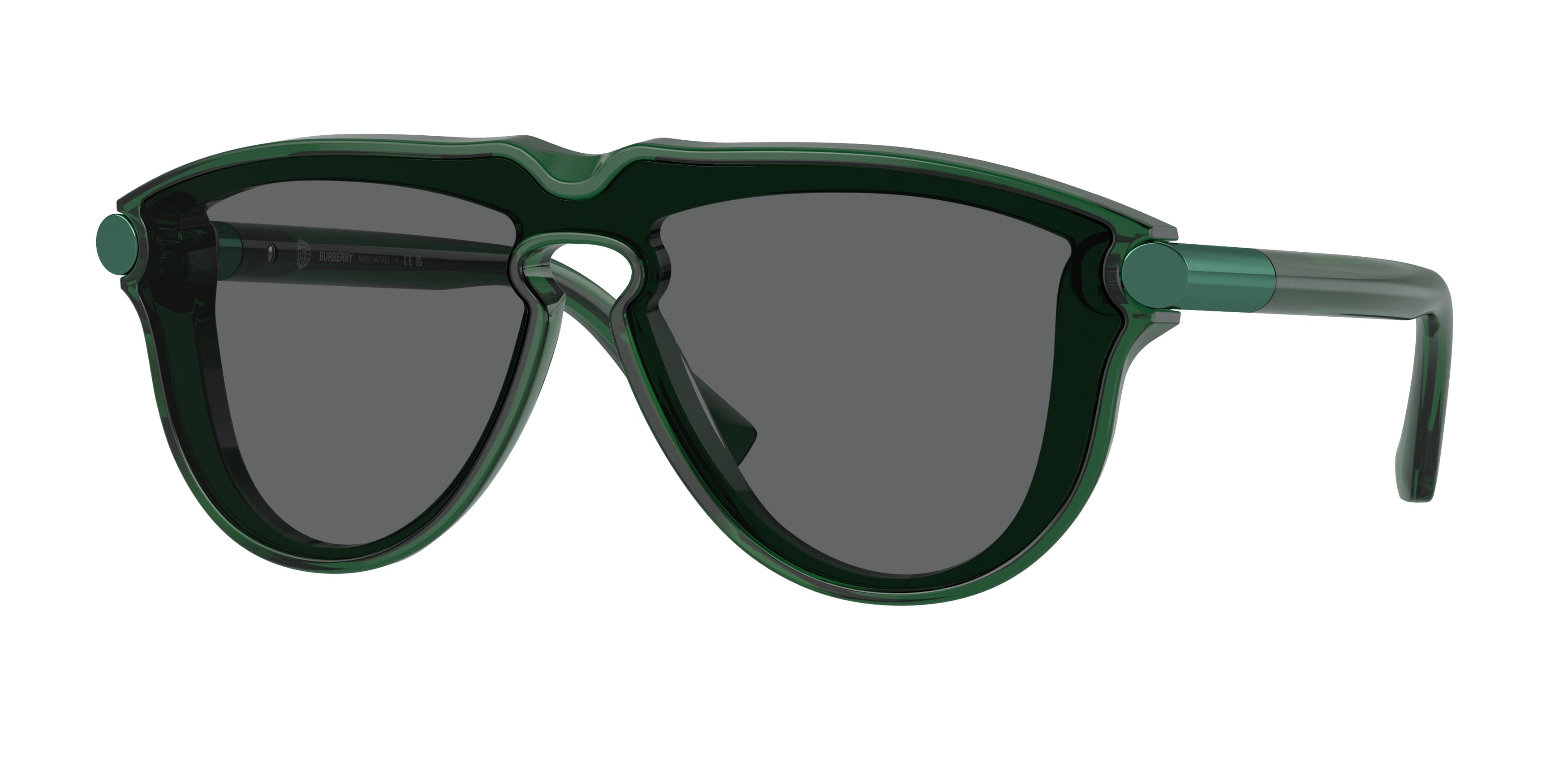 Burberry BE4427F Pilot Sunglasses  410487-Green 0-145-136 - Color Map Green