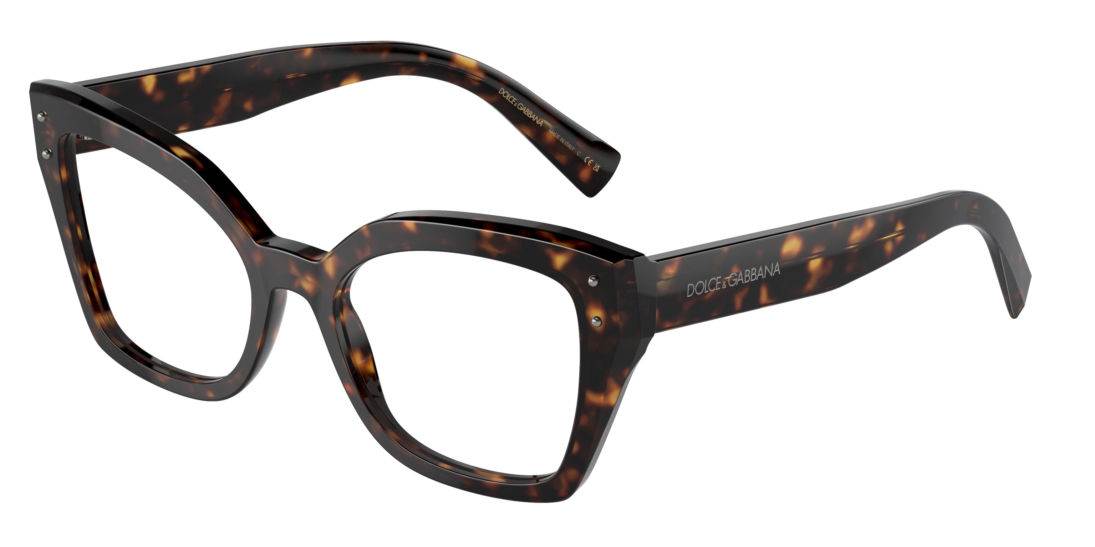 DOLCE & GABBANA DG3386F Butterfly Eyeglasses  502-Havana 53-145-19 - Color Map Tortoise