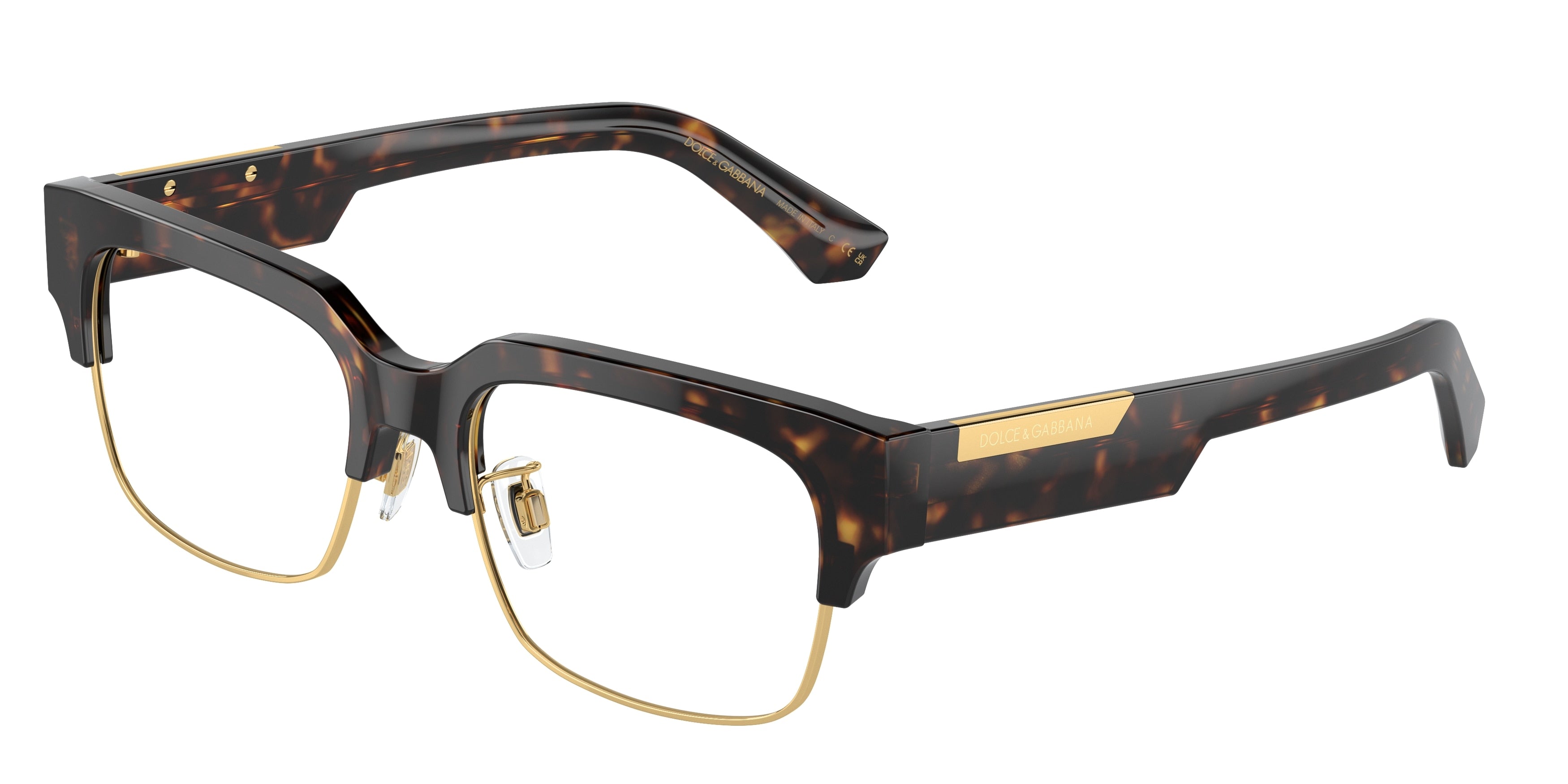 DOLCE & GABBANA DG3388 Square Eyeglasses  502-Havana 53-145-18 - Color Map Tortoise