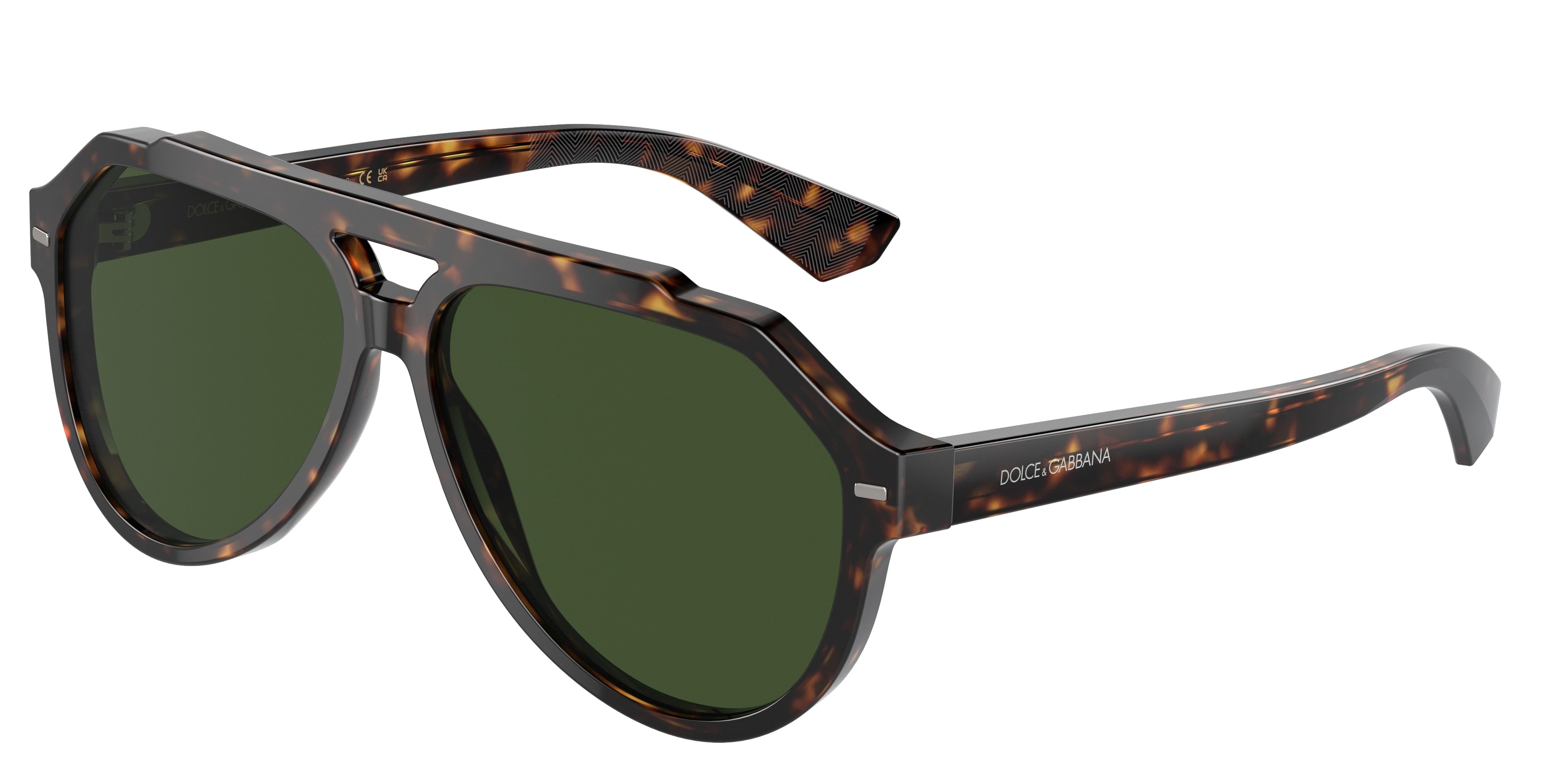 DOLCE & GABBANA DG4452F Pilot Sunglasses  502/71-Havana 60-145-13 - Color Map Tortoise