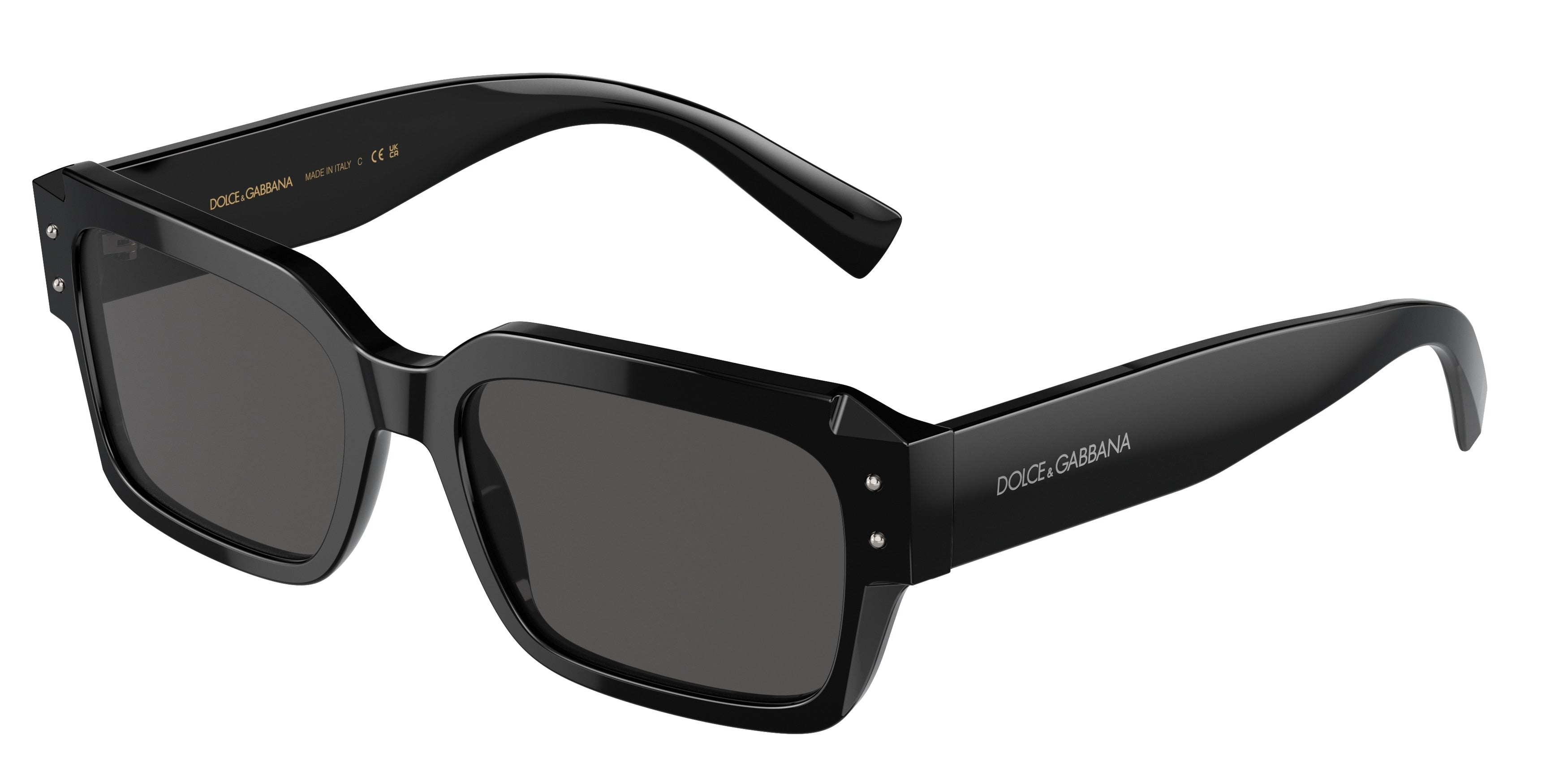 DOLCE & GABBANA DG4460F Square Sunglasses  501/87-Black 56-145-18 - Color Map Black