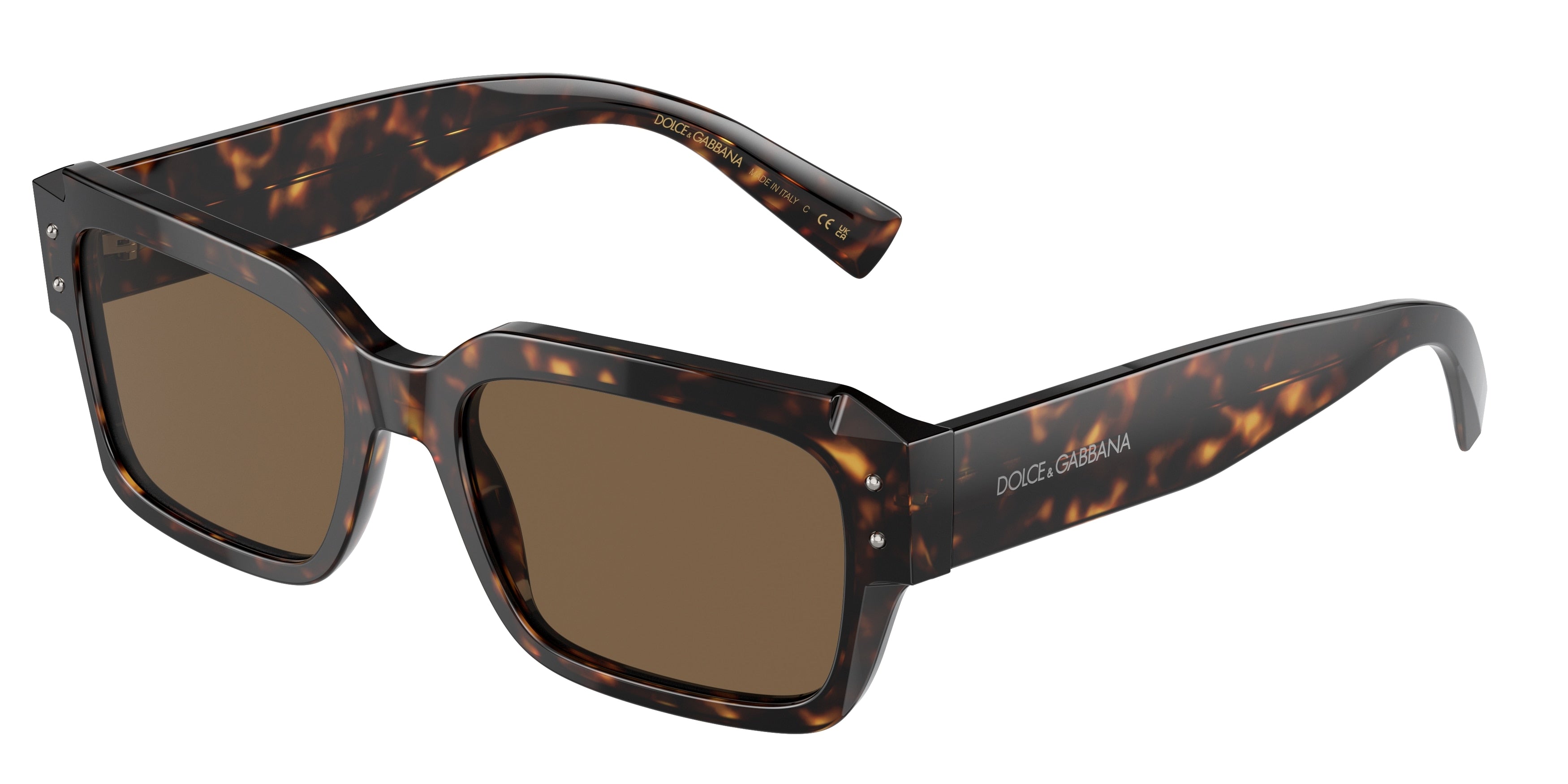 DOLCE & GABBANA DG4460F Square Sunglasses  502/73-Havana 56-145-18 - Color Map Tortoise