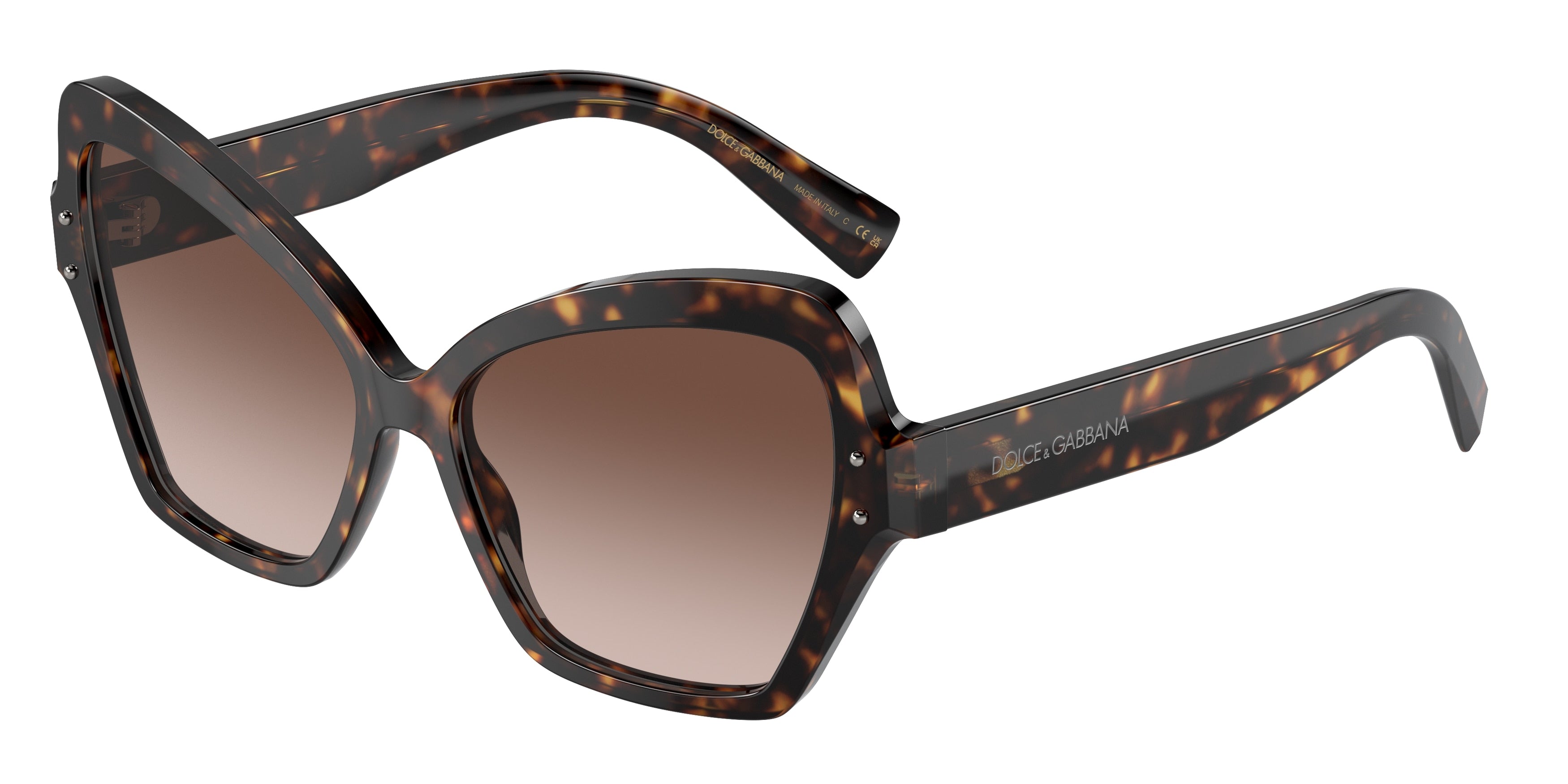 DOLCE & GABBANA DG4463F Butterfly Sunglasses  502/13-Havana 56-145-15 - Color Map Tortoise