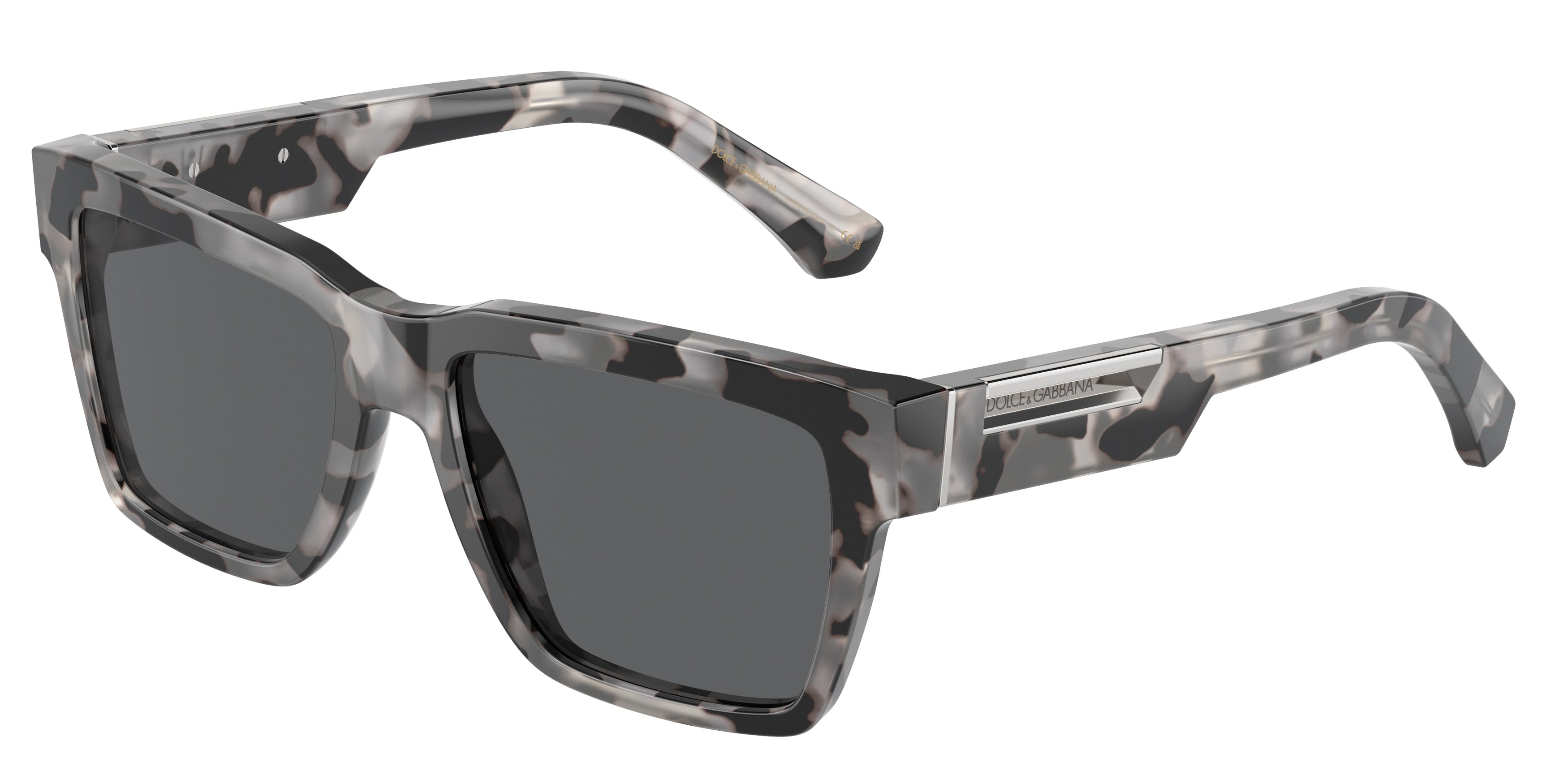 DOLCE & GABBANA DG4465F Pilot Sunglasses  343587-Havana Grey 55-145-18 - Color Map Tortoise