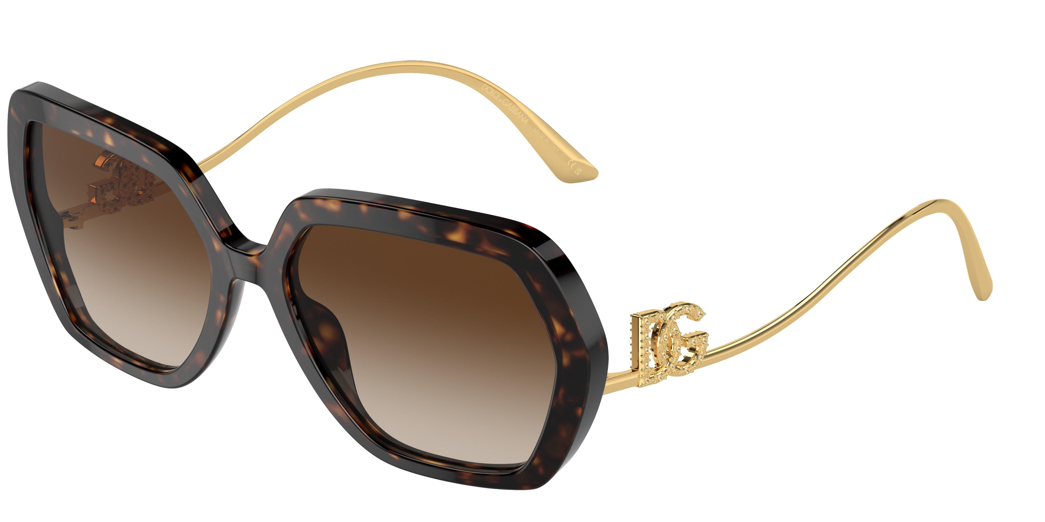 DOLCE & GABBANA DG4468BF Irregular Sunglasses  502/13-Havana 58-145-18 - Color Map Tortoise