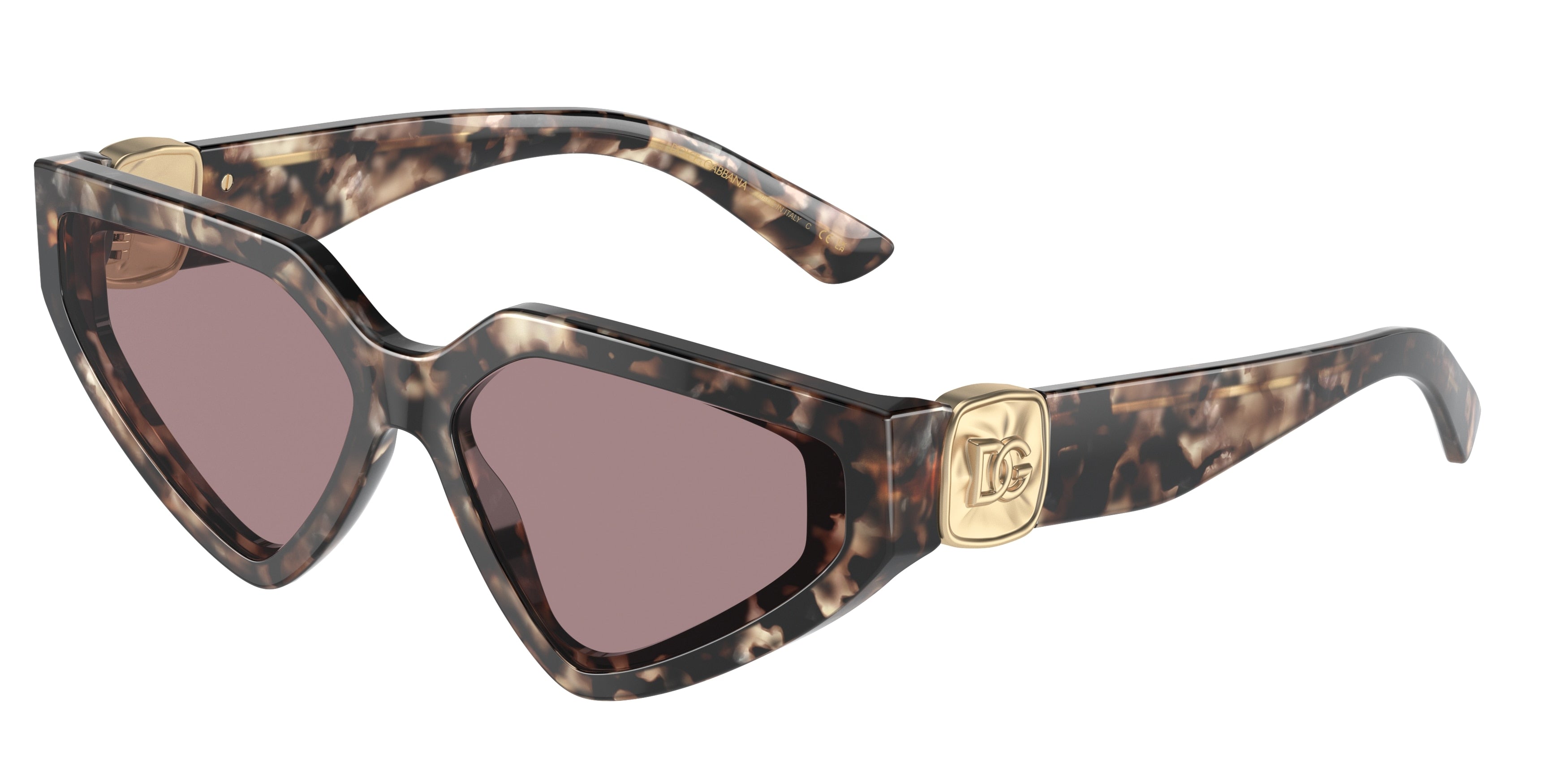 DOLCE & GABBANA DG4469F Butterfly Sunglasses  34387N-Havana Brown Pearl 59-145-15 - Color Map Brown