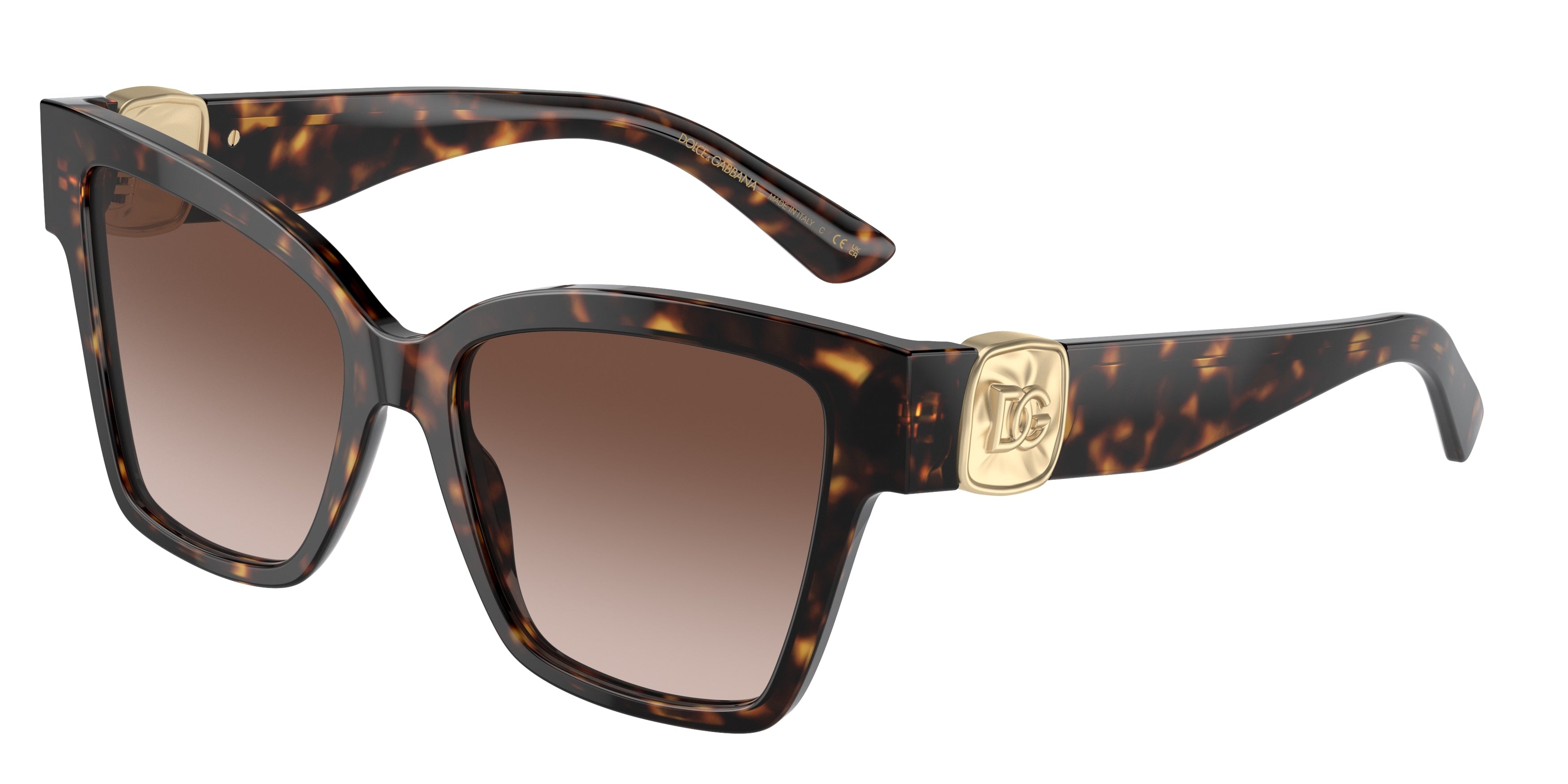 DOLCE & GABBANA DG4470F Square Sunglasses  502/13-Havana 54-145-17 - Color Map Tortoise