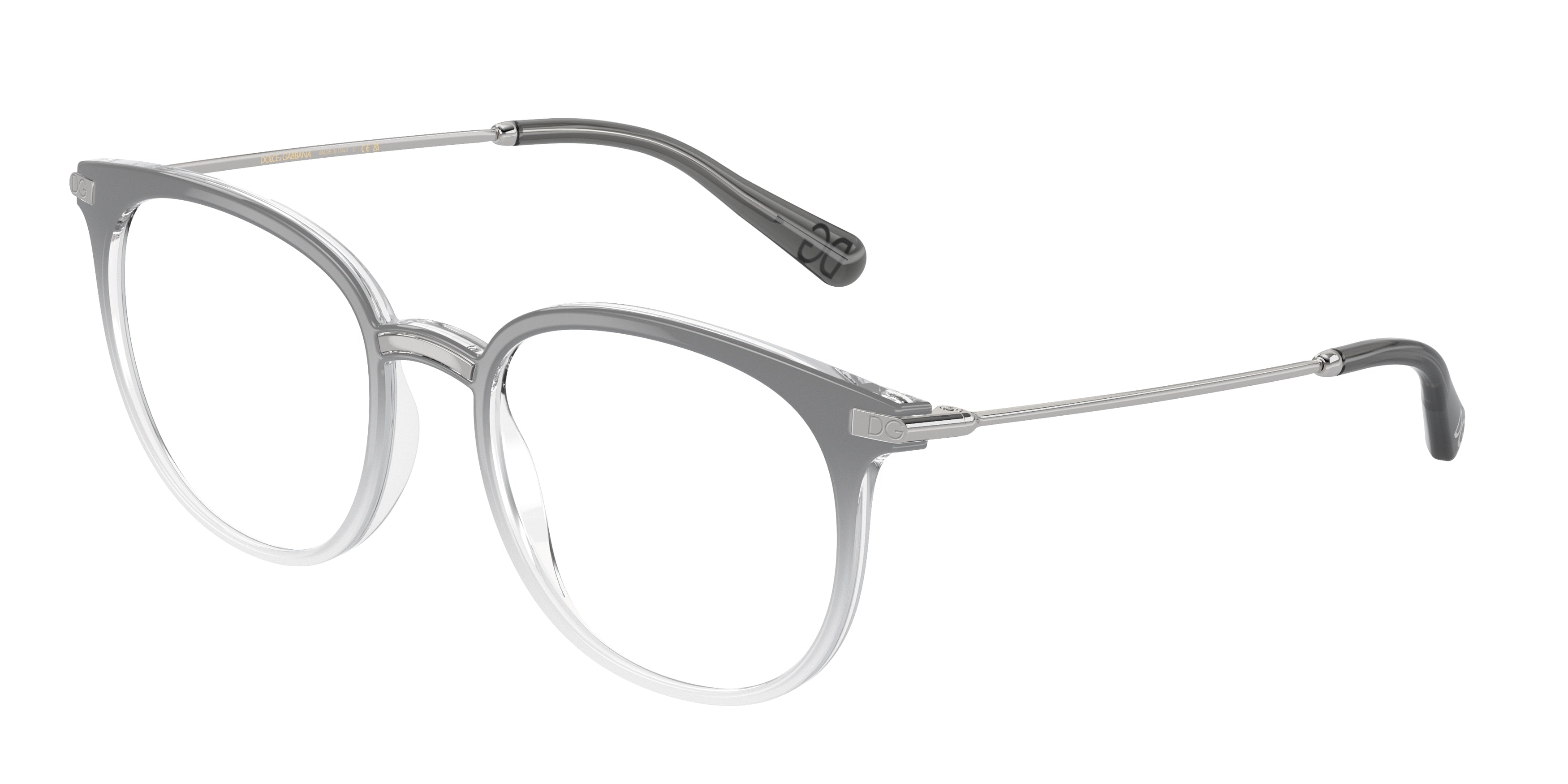 DOLCE & GABBANA DG5071 Phantos Eyeglasses  3291-Grey Gradient Crystal 52-140-19 - Color Map Grey