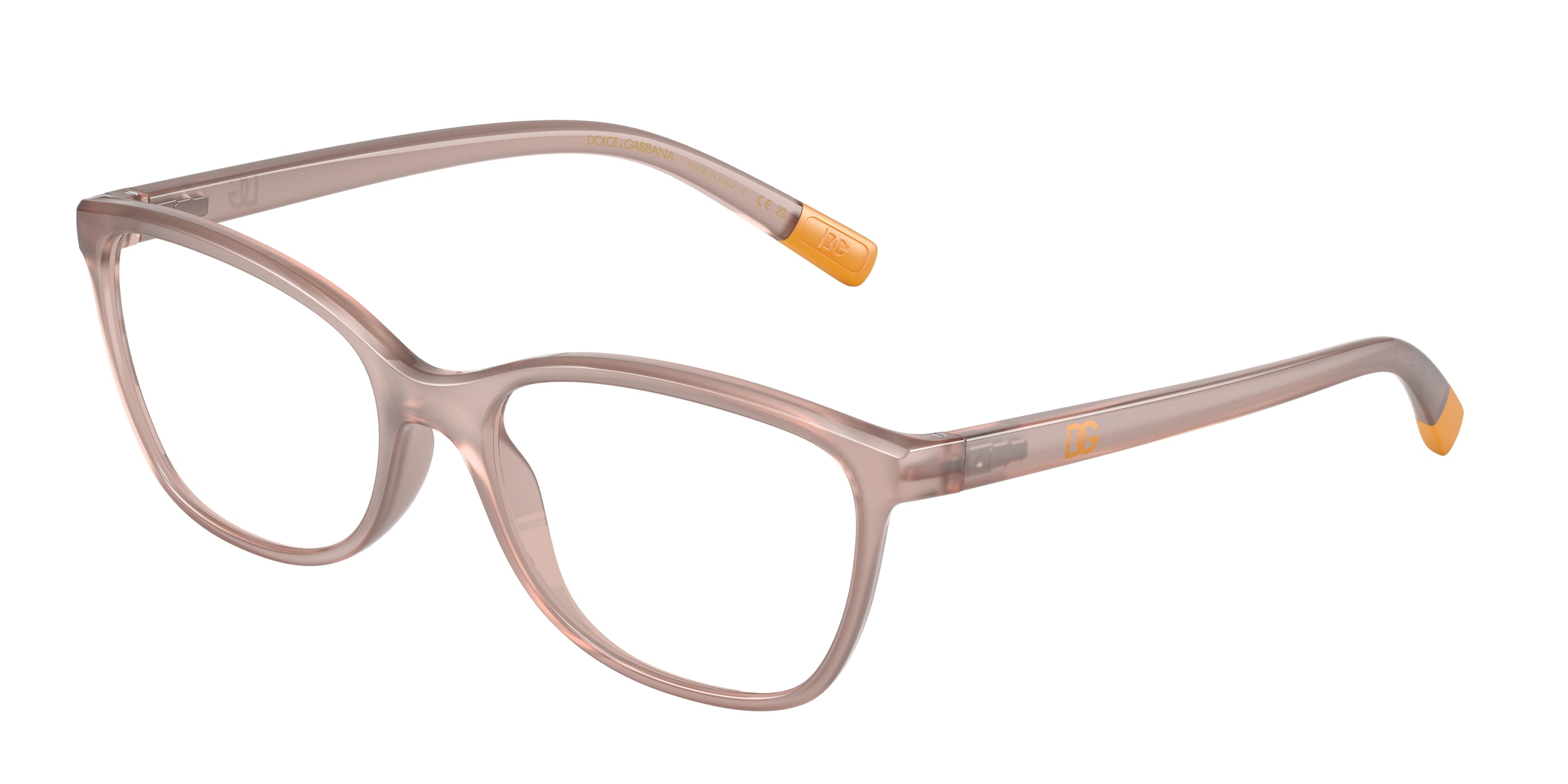 DOLCE & GABBANA DG5092 Rectangle Eyeglasses  3041-Opal Rose 53-140-17 - Color Map Pink