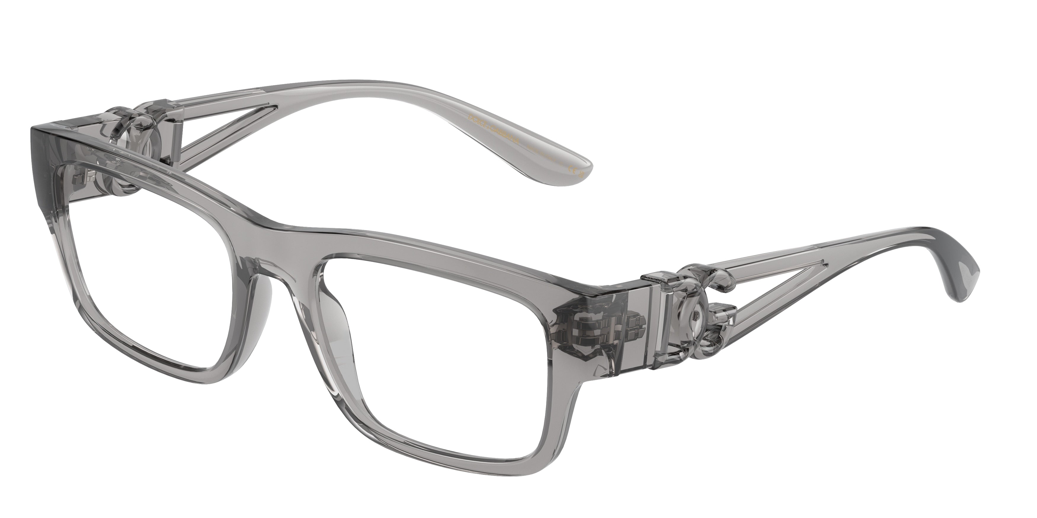 DOLCE & GABBANA DG5110 Rectangle Eyeglasses  3160-Transparent Grey 53-145-19 - Color Map Grey