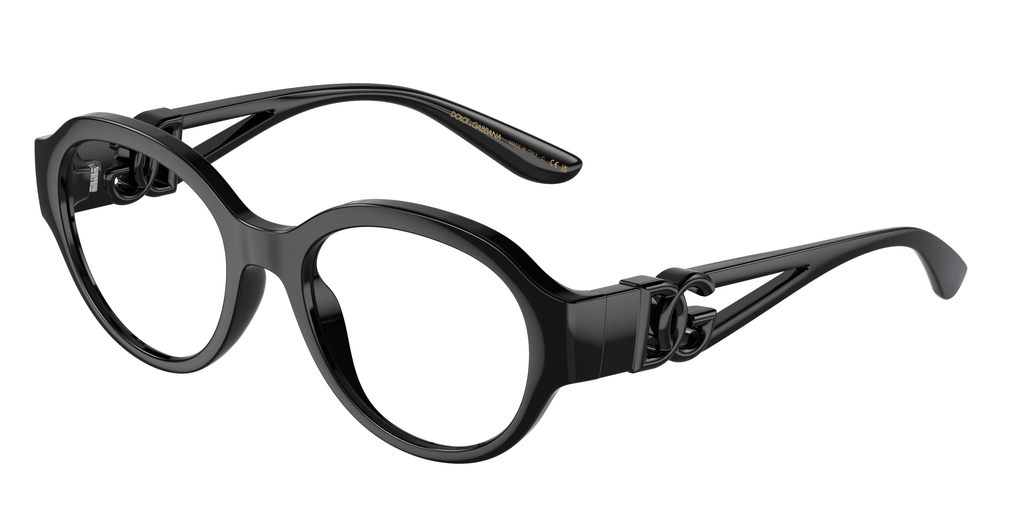 DOLCE & GABBANA DG5111 Phantos Eyeglasses  501-Black 51-145-19 - Color Map Black