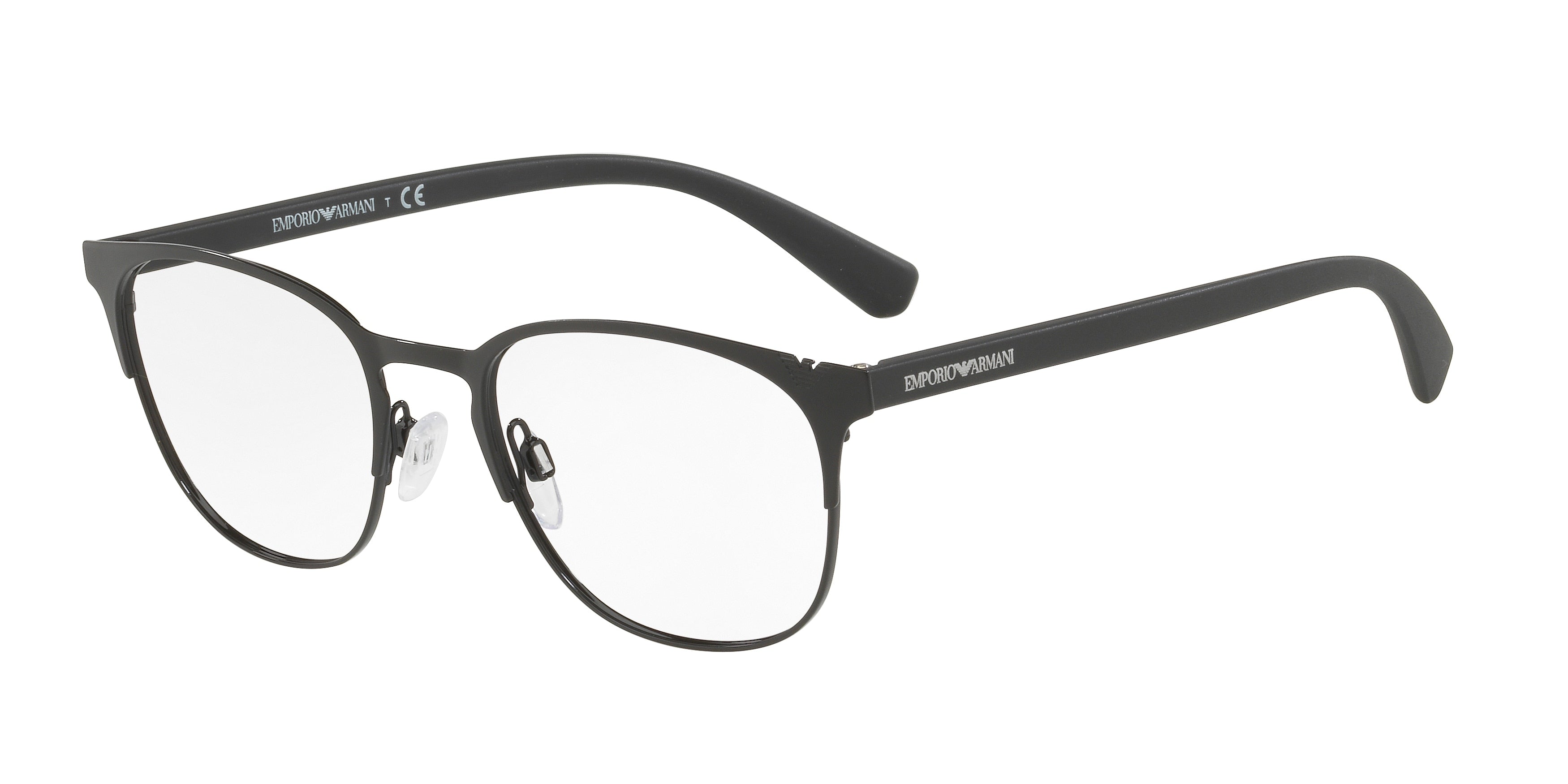 Emporio Armani EA1059 Oval Eyeglasses  3001-Matte Black 53-145-19 - Color Map Black