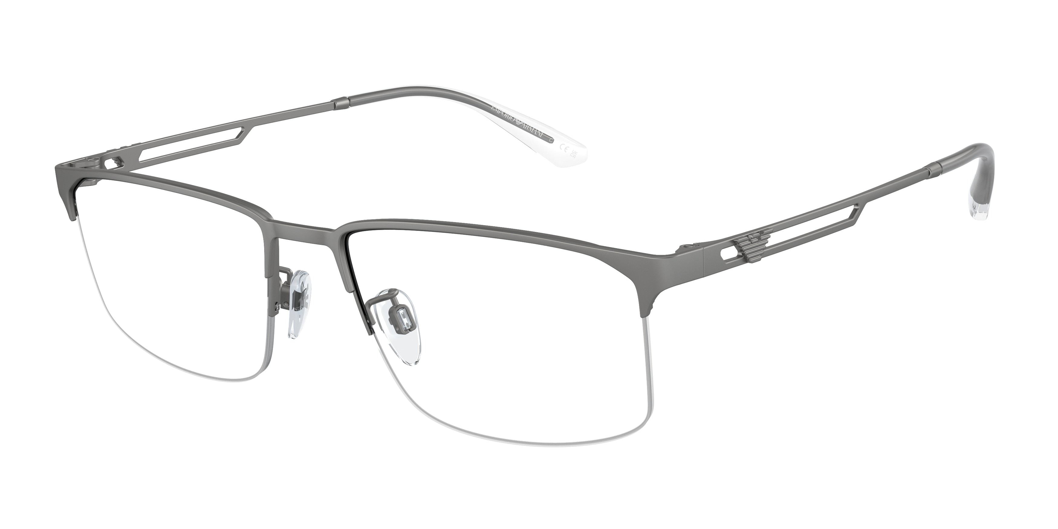 Emporio Armani EA1143 Pillow Eyeglasses  3003-Matte Gunmetal 57-145-18 - Color Map Grey