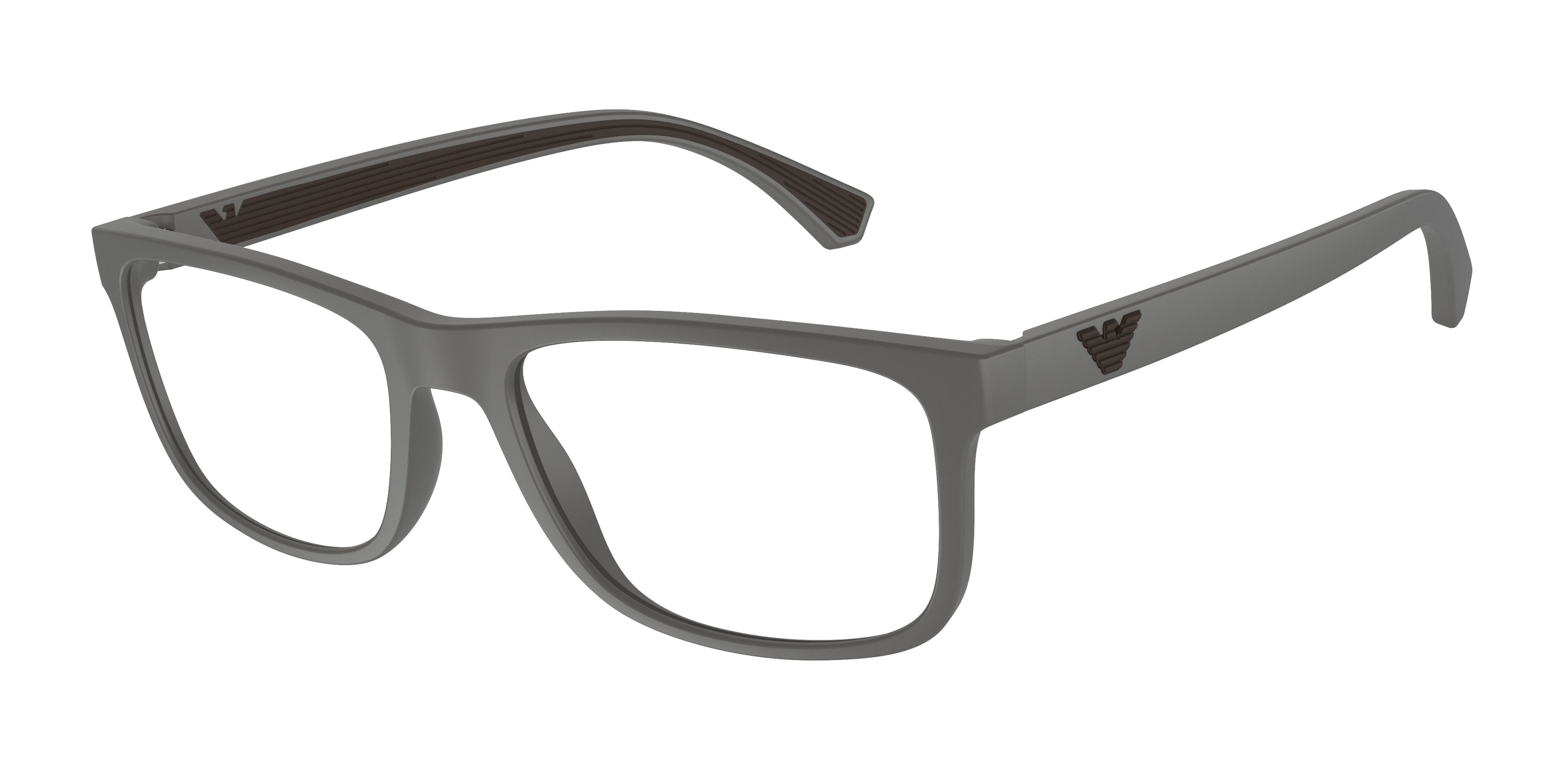 Emporio Armani EA3147 Rectangle Eyeglasses  5126-Matte Grey 55-142-18 - Color Map Grey