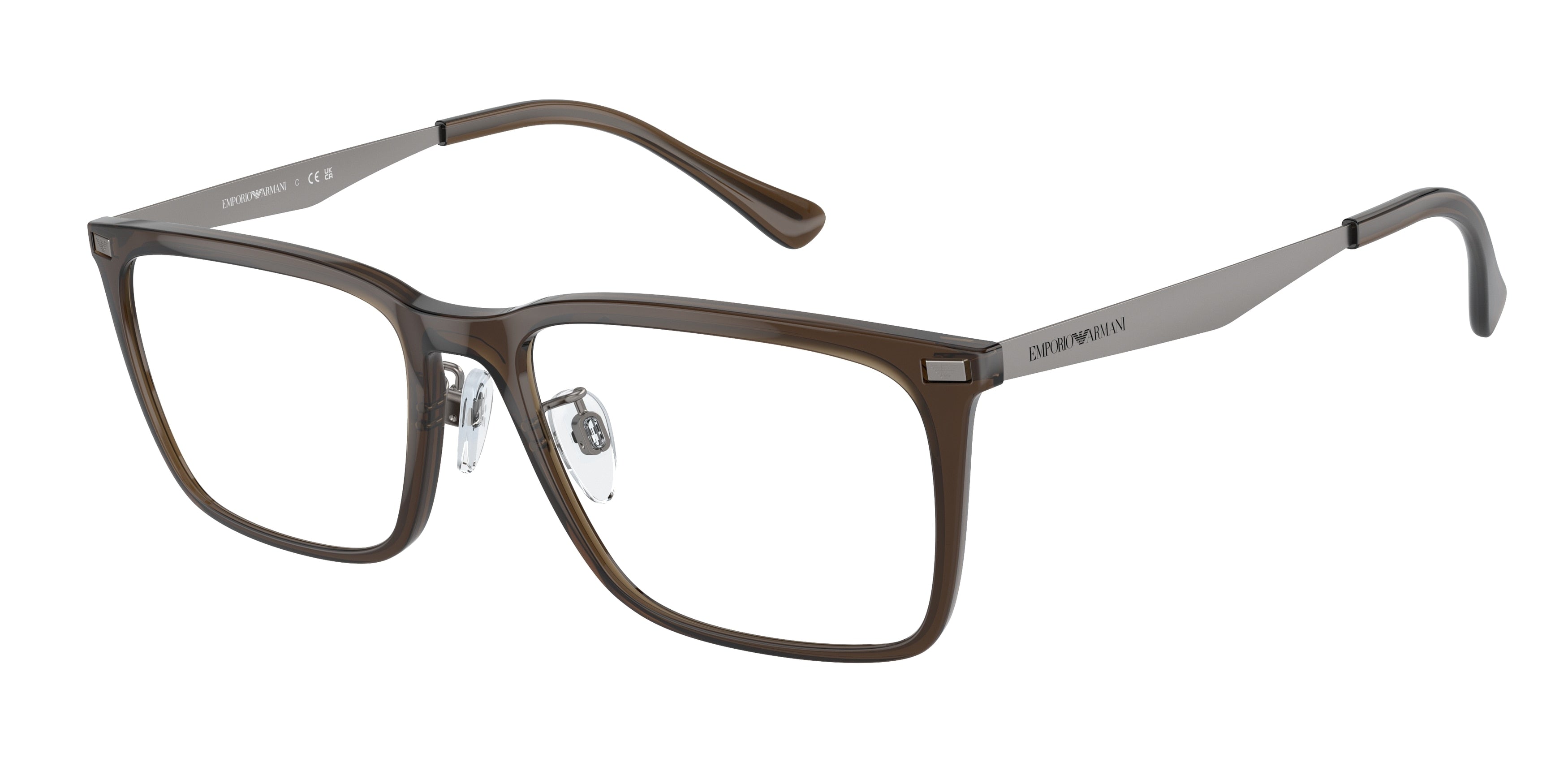 Emporio Armani EA3169F Rectangle Eyeglasses  6147- 55-150-17 - Color Map Demo Lens