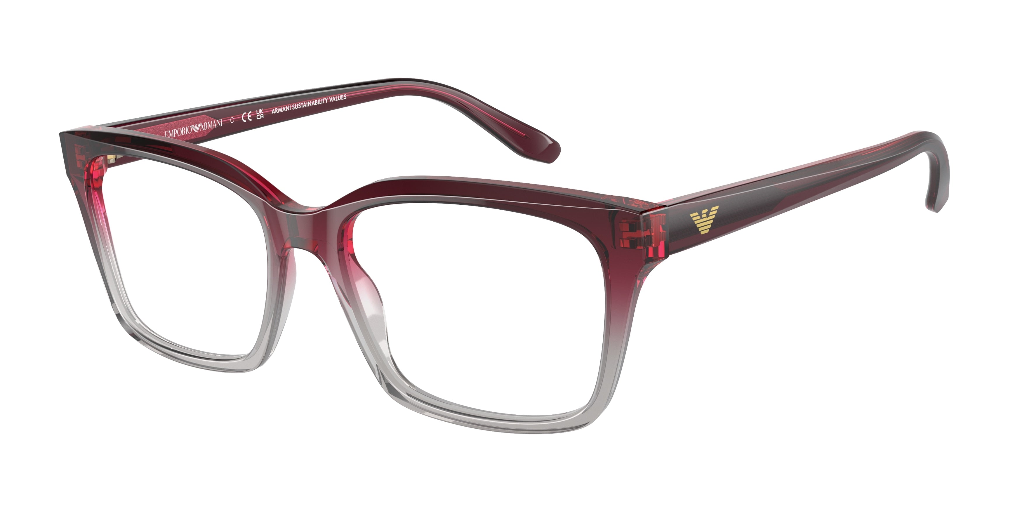 Emporio Armani EA3219 Cat Eye Eyeglasses  5990-Gradient Violet/Grey 54-140-17 - Color Map Violet