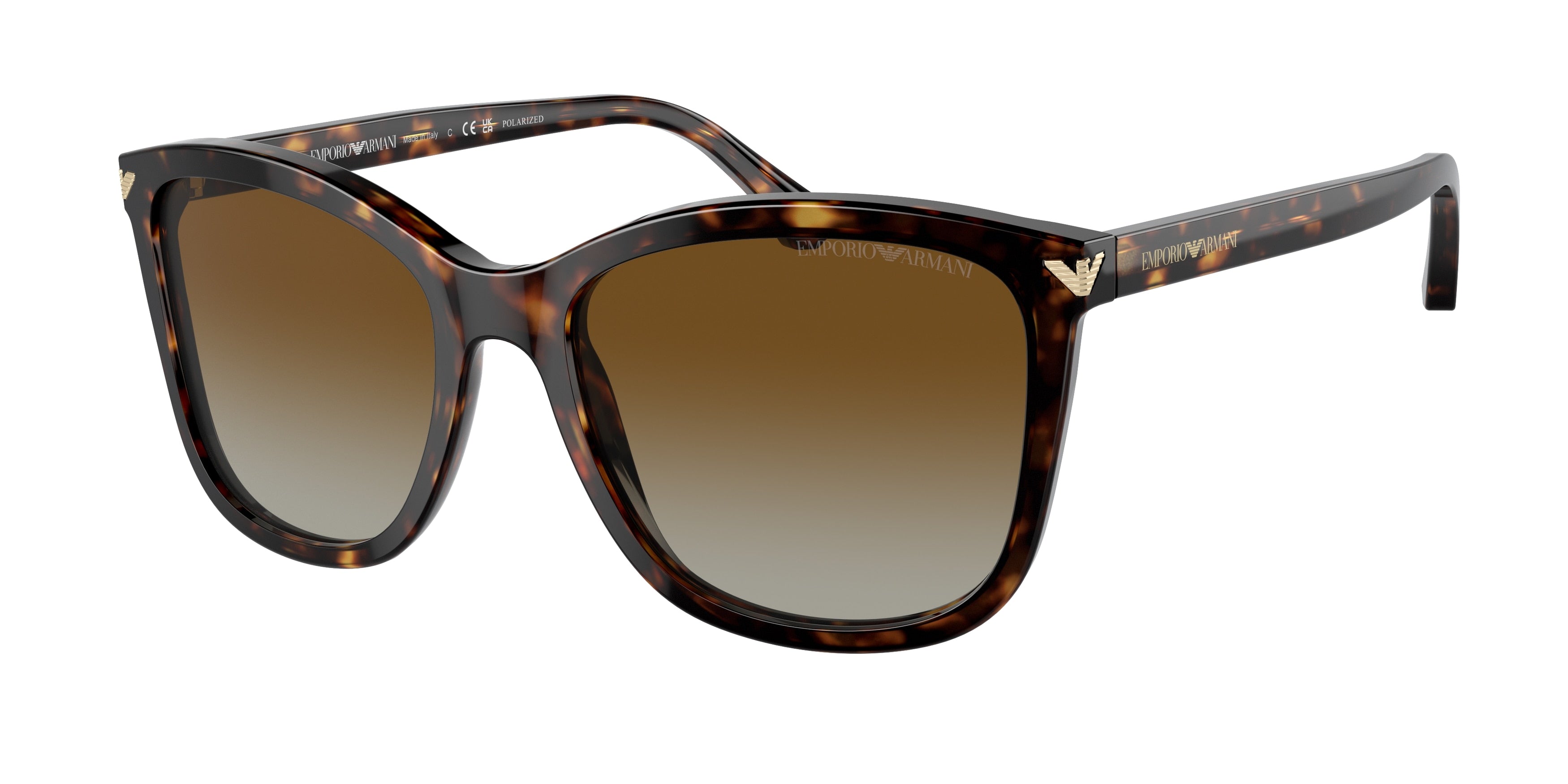 Emporio Armani EA4060 Square Sunglasses  5026T5-Shiny Havana 56-140-18 - Color Map Tortoise