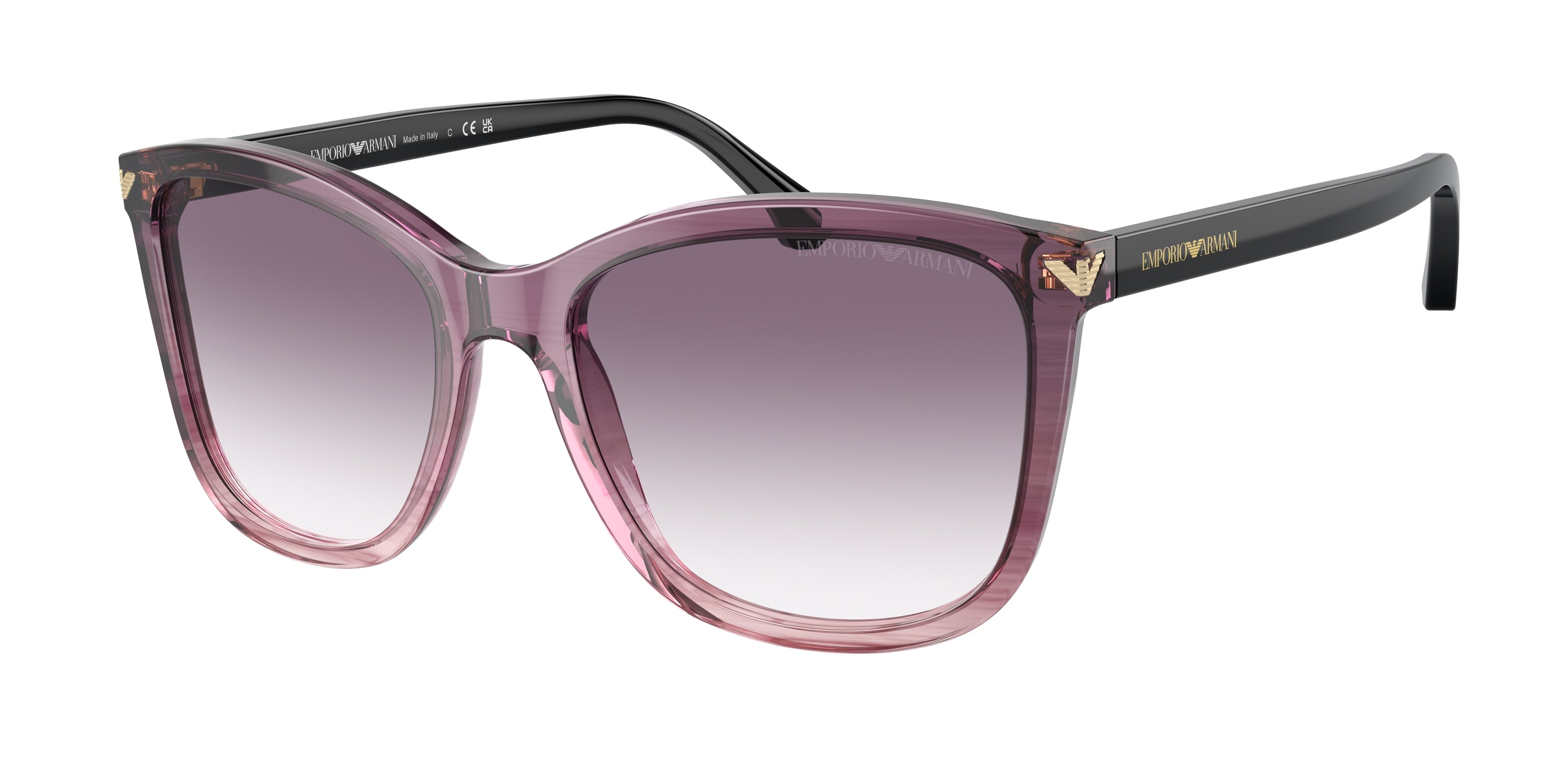 Emporio Armani EA4060 Square Sunglasses  59668H-Gradient Violet 56-140-18 - Color Map Violet