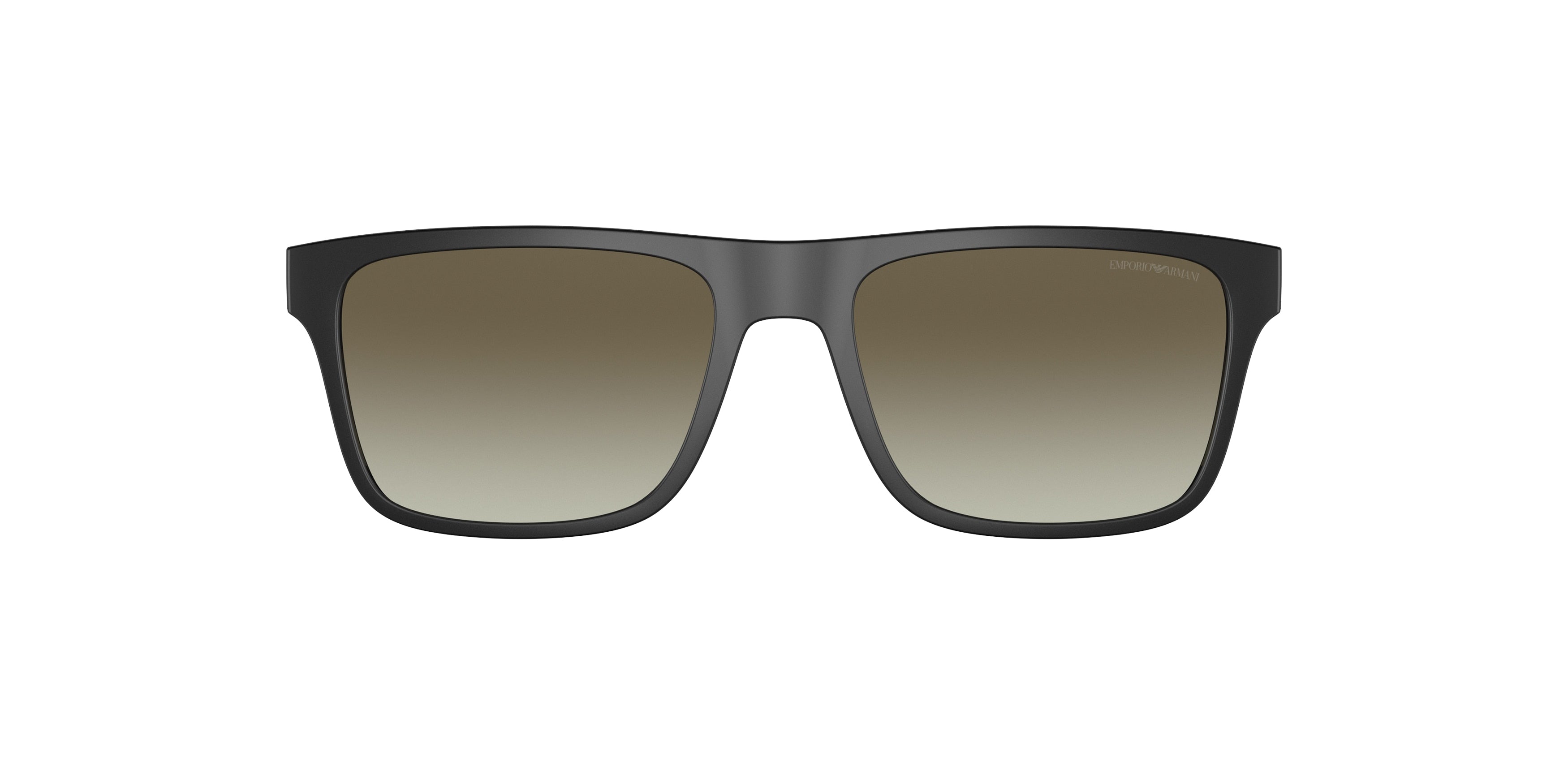 Emporio Armani EA4115C Rectangle Clip-On  50423M-Matte Black 54--18 - Color Map Gradient Green