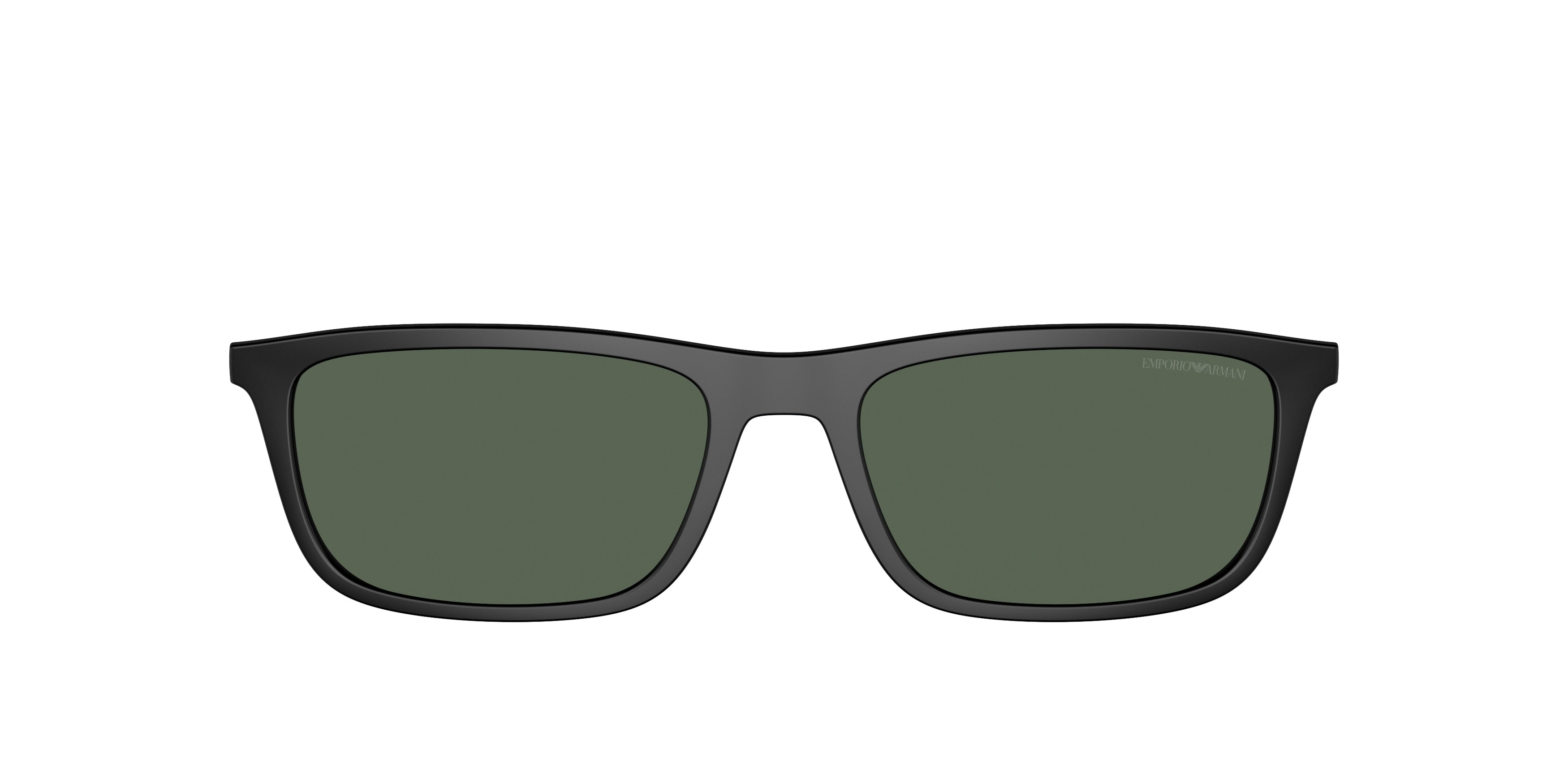 Emporio Armani EA4160C Rectangle Clip-On  500171-Matte Black 55--18 - Color Map Dark Green