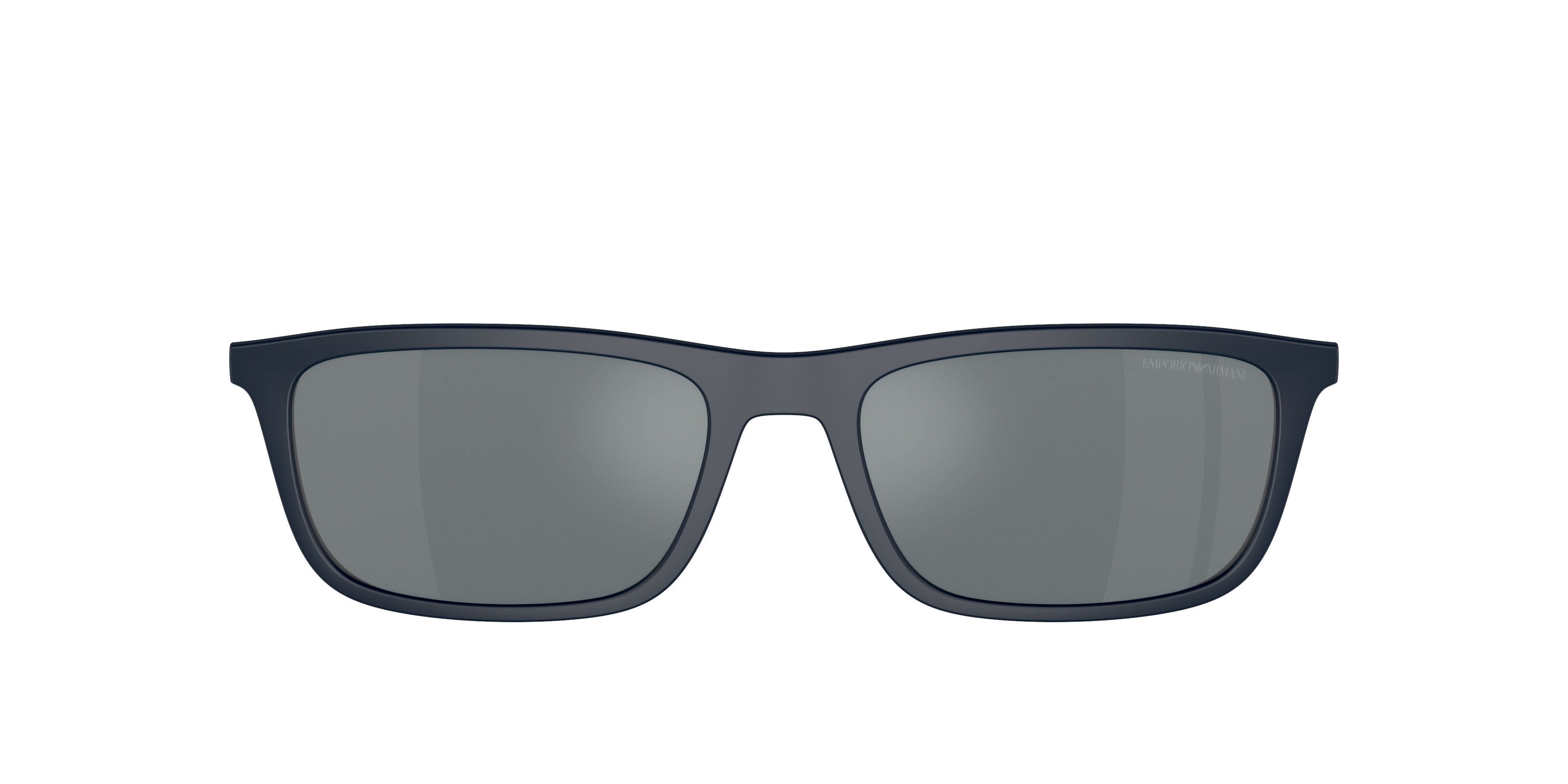 Emporio Armani EA4160C Rectangle Clip-On  50886G-Matte Black 55--18 - Color Map Grey Mirror Black