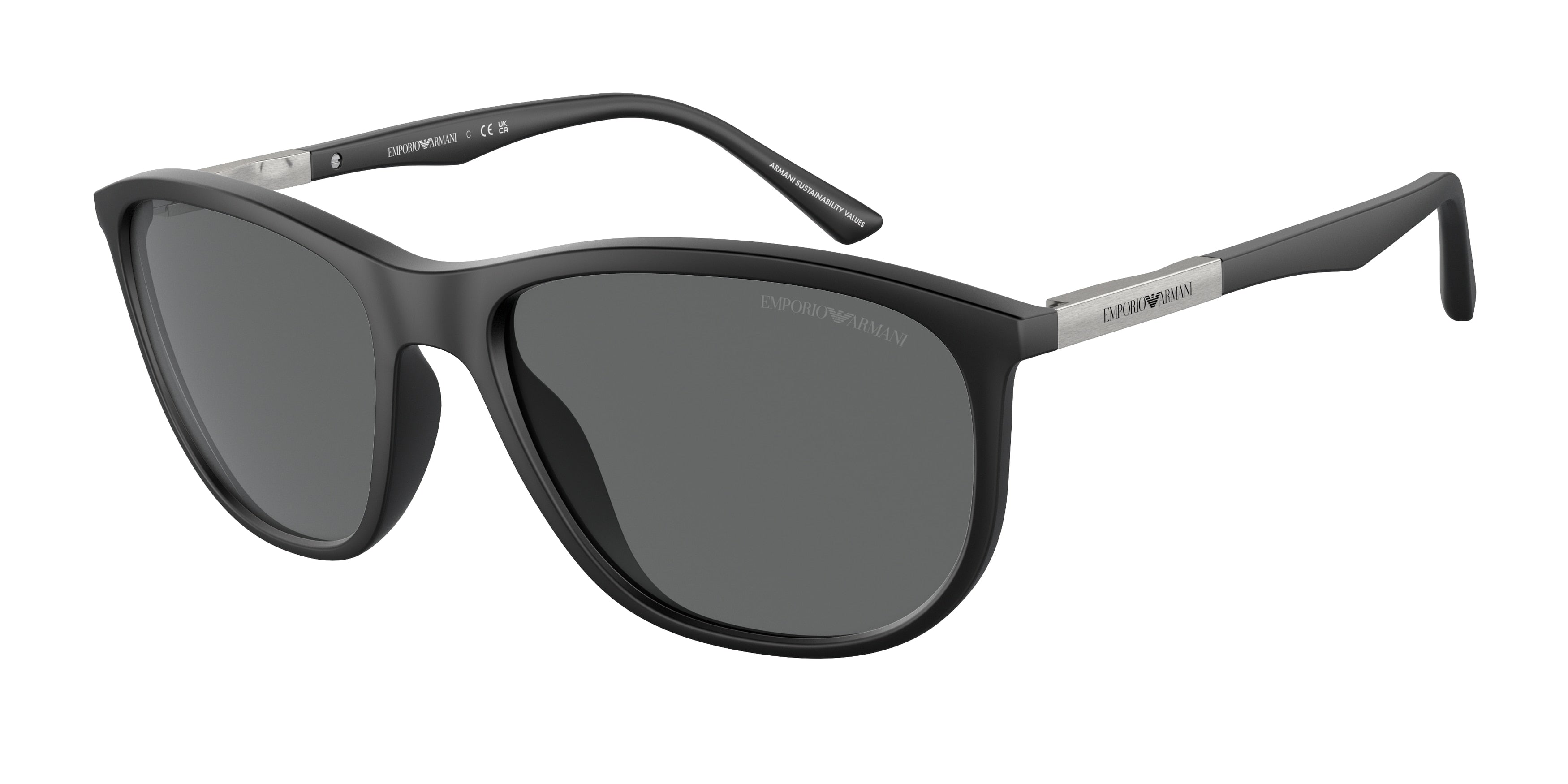 Emporio Armani EA4201 Pillow Sunglasses  500187-Matte Black 58-145-18 - Color Map Black