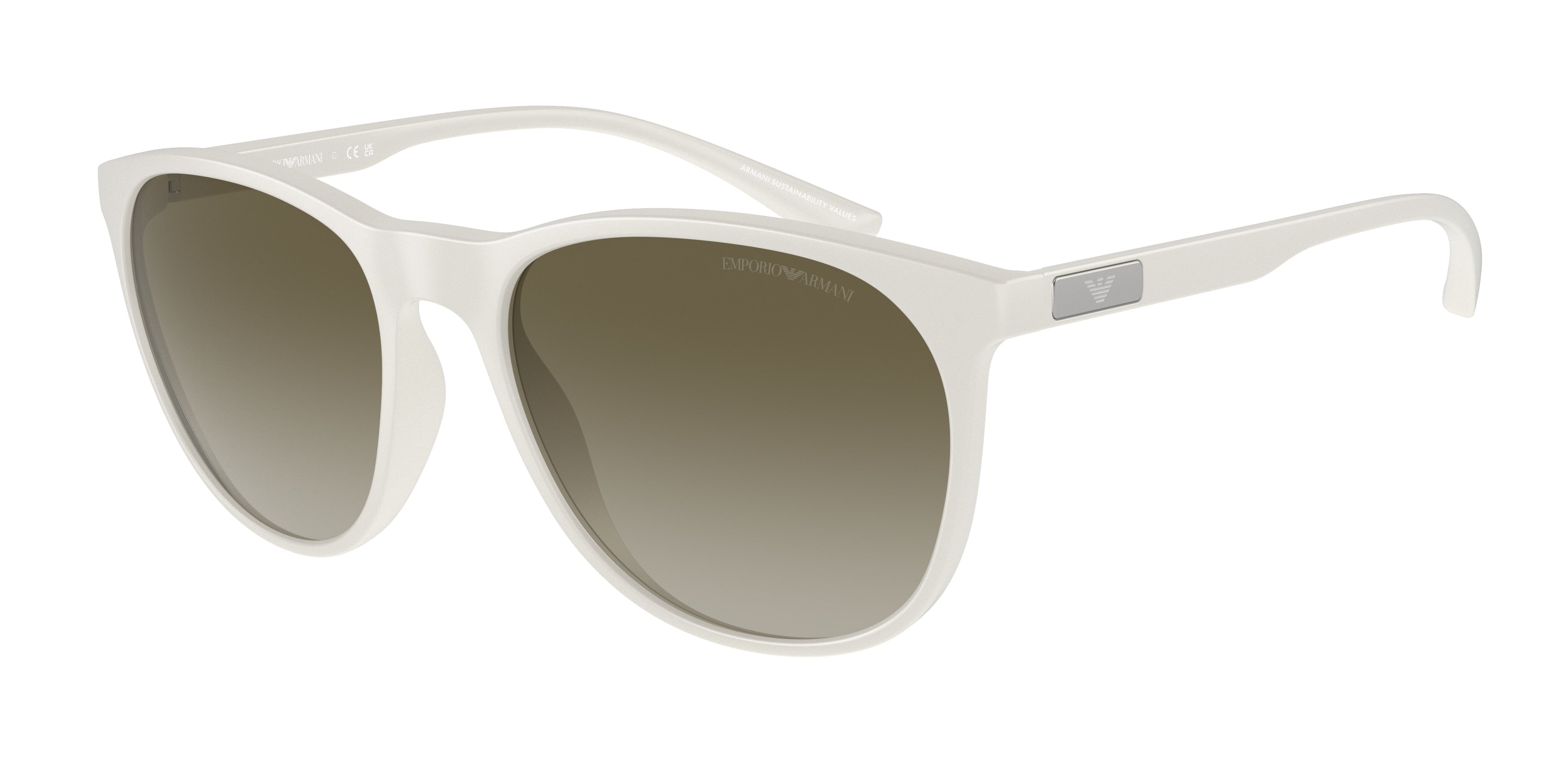 Emporio Armani EA4210 Phantos Sunglasses  53448E-Matte White 56-145-18 - Color Map White