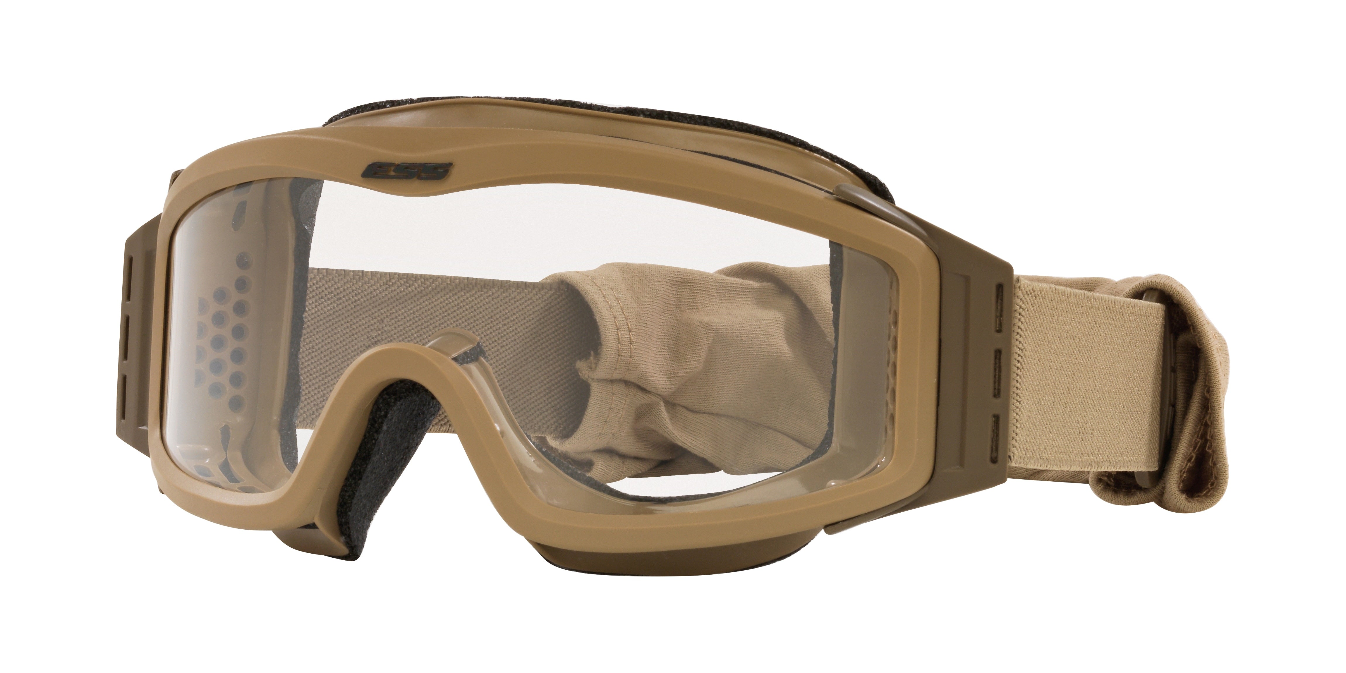 ESS PROFILE NVG EE7001 Shield Goggles  000008-Terrain Tan 0-0-0 - Color Map Brown