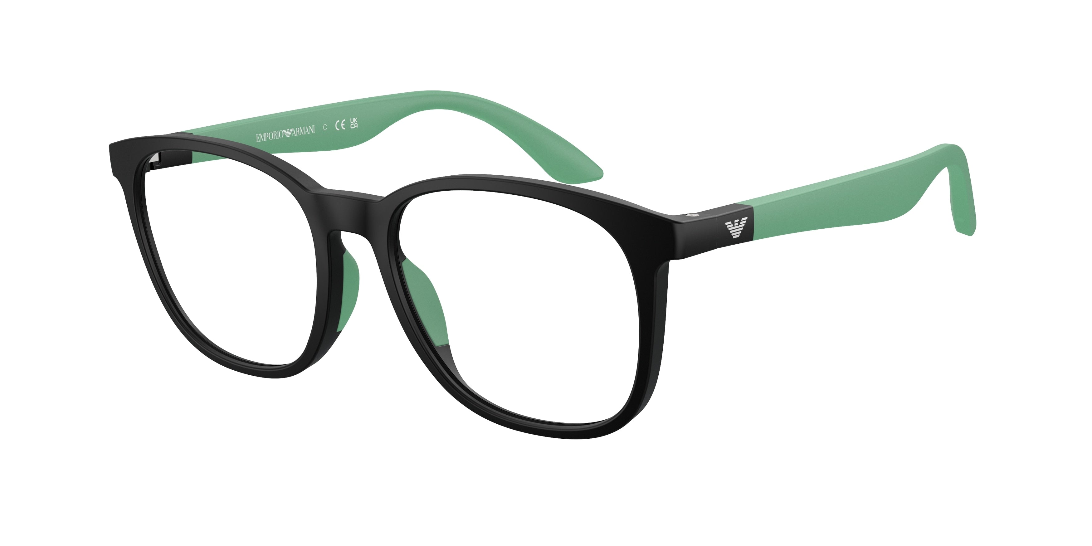 Emporio Armani Kids EK3004F Phantos Eyeglasses  5001-Matte Black 49-130-16 - Color Map Black