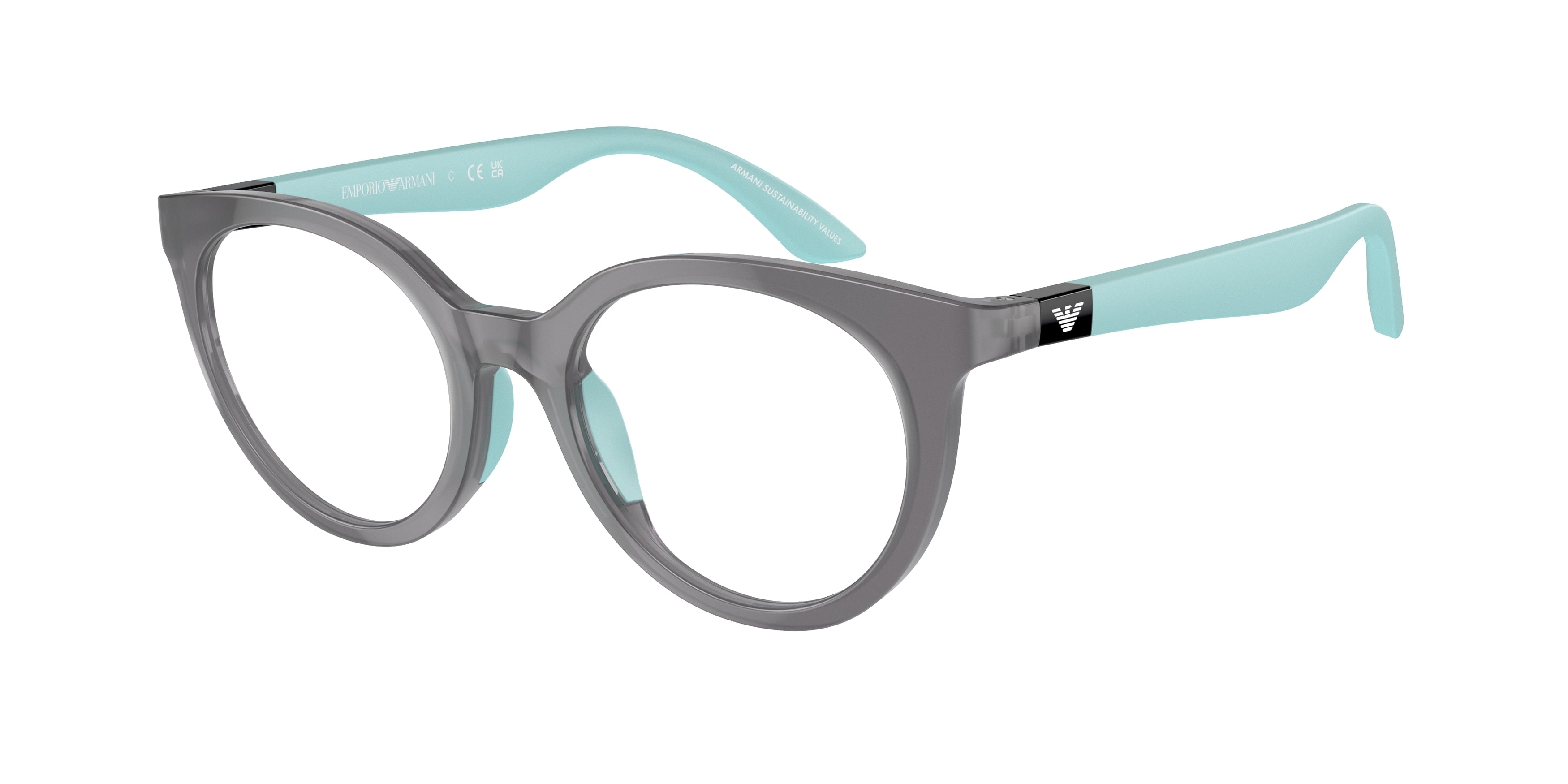 Emporio Armani Kids EK3007 Phantos Eyeglasses  6134- 47-130-18 - Color Map Demo Lens