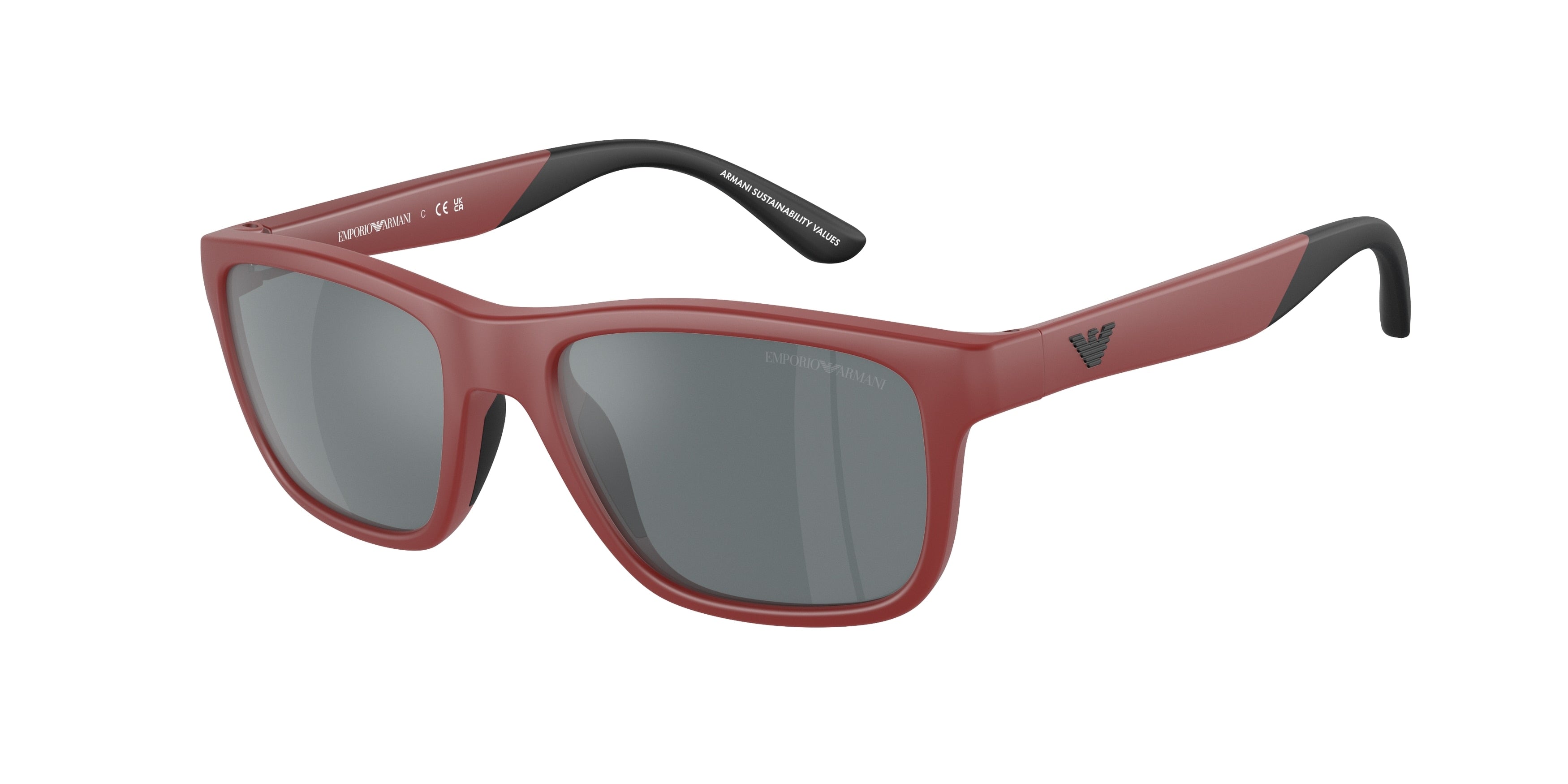 Emporio Armani Kids EK4002 Pillow Sunglasses  54626G-Matte Red 48-125-16 - Color Map Red