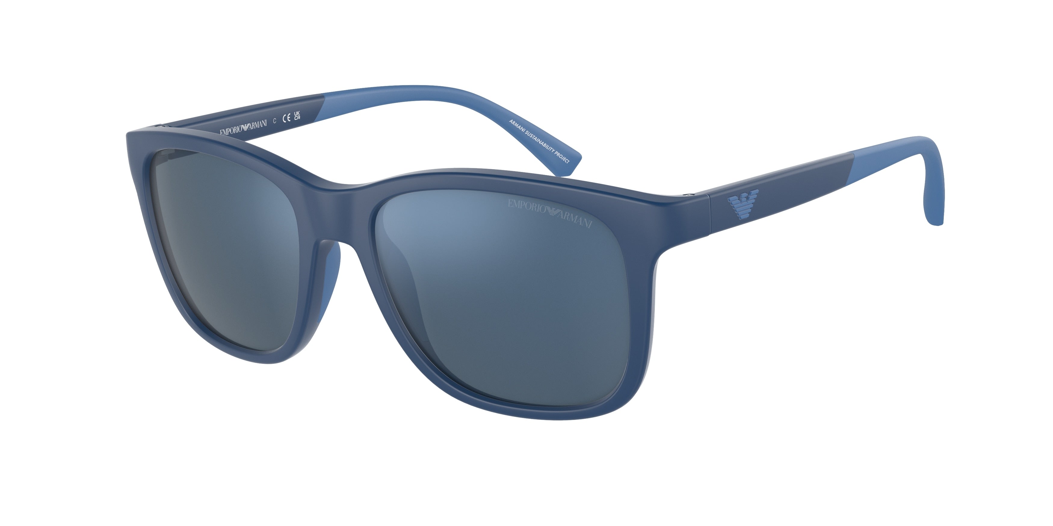 Emporio Armani Kids EK4184 Pillow Sunglasses  508855-Matte Blue 49-125-16 - Color Map Blue