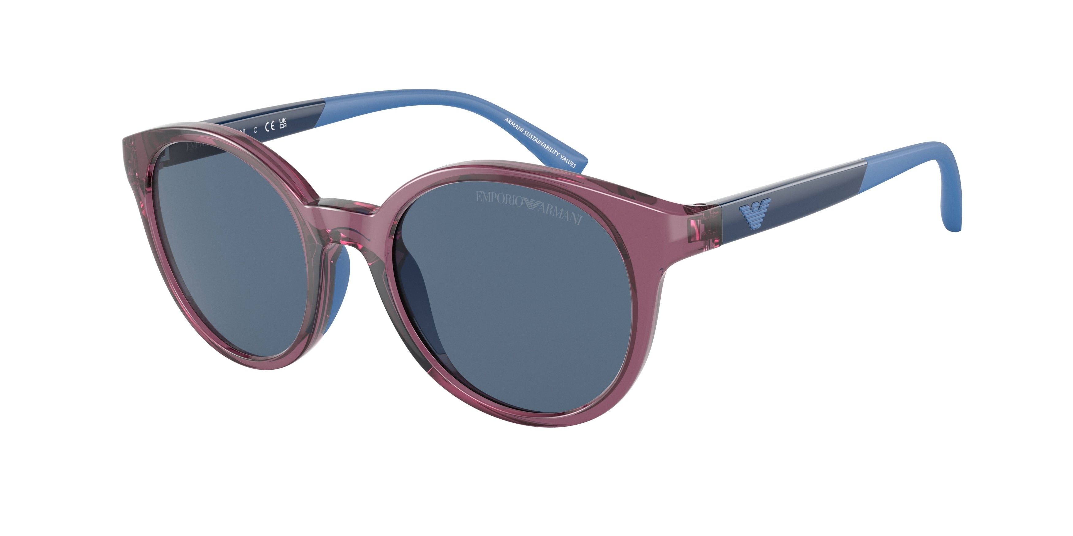 Emporio Armani Kids EK4185 Phantos Sunglasses  507180-Transparent Violet 47-125-18 - Color Map Violet