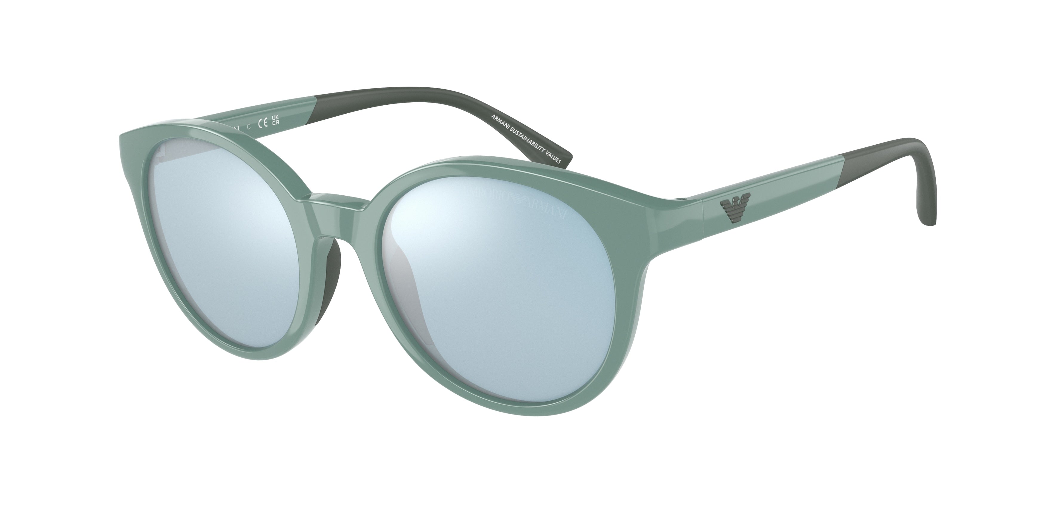 Emporio Armani Kids EK4185 Phantos Sunglasses  53331N-Shiny Light Blue 47-125-18 - Color Map Blue