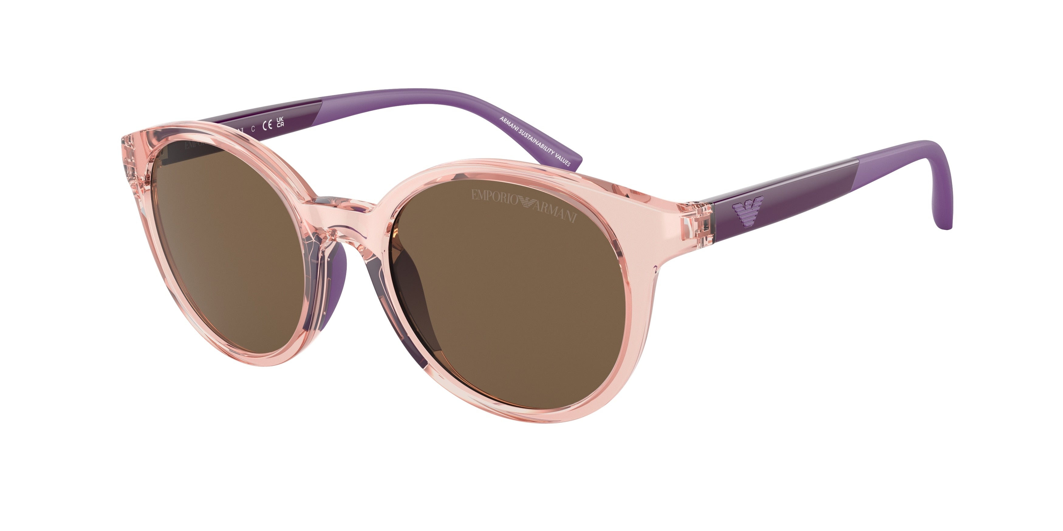 Emporio Armani Kids EK4185 Phantos Sunglasses  554473-Transparent Pink 47-125-18 - Color Map Pink