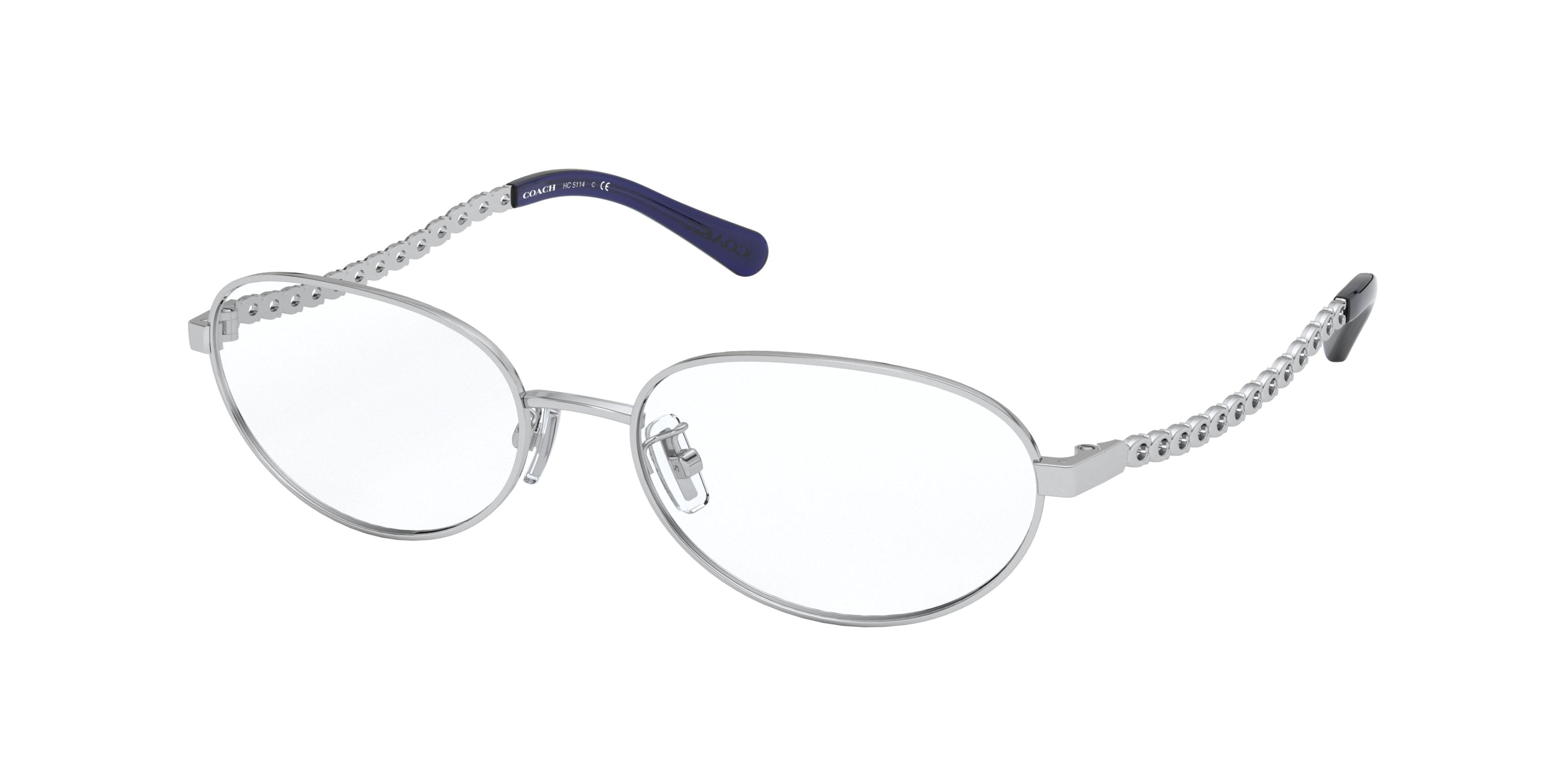 Coach HC5114 Oval Eyeglasses  9359-Silver 54-140-17 - Color Map Silver