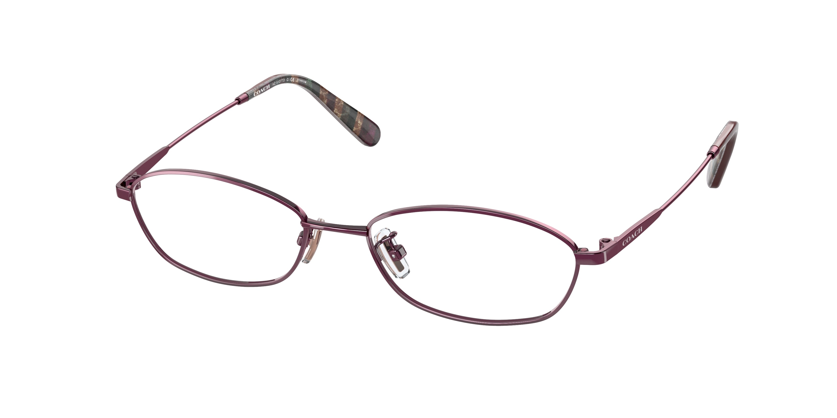 Coach HC5127TD Oval Eyeglasses  9334-Burgundy 52-140-17 - Color Map Violet