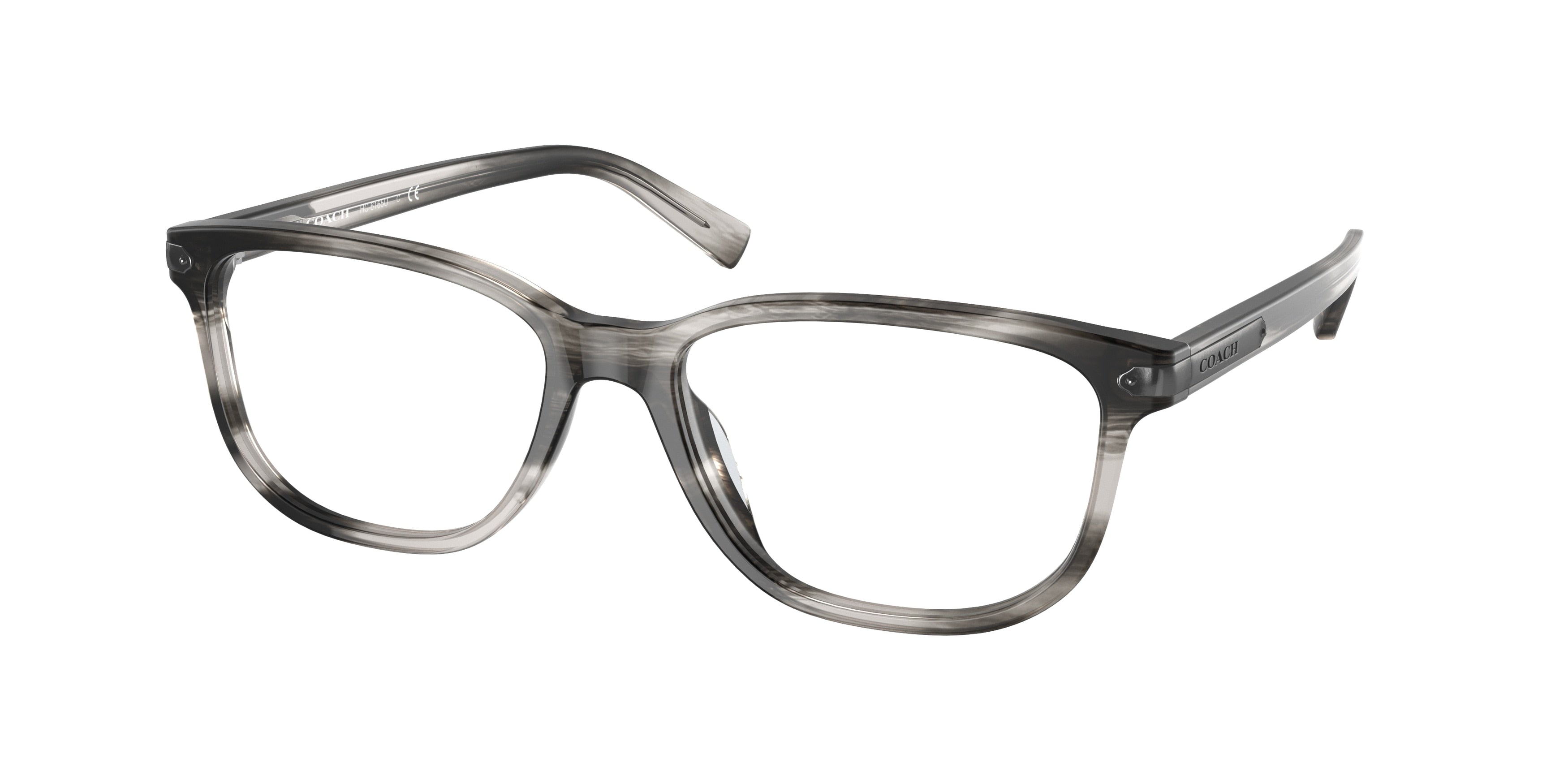 Coach C2102 HC6165U Pillow Eyeglasses  5637-Matte Grey Horn 54-145-17 - Color Map Grey