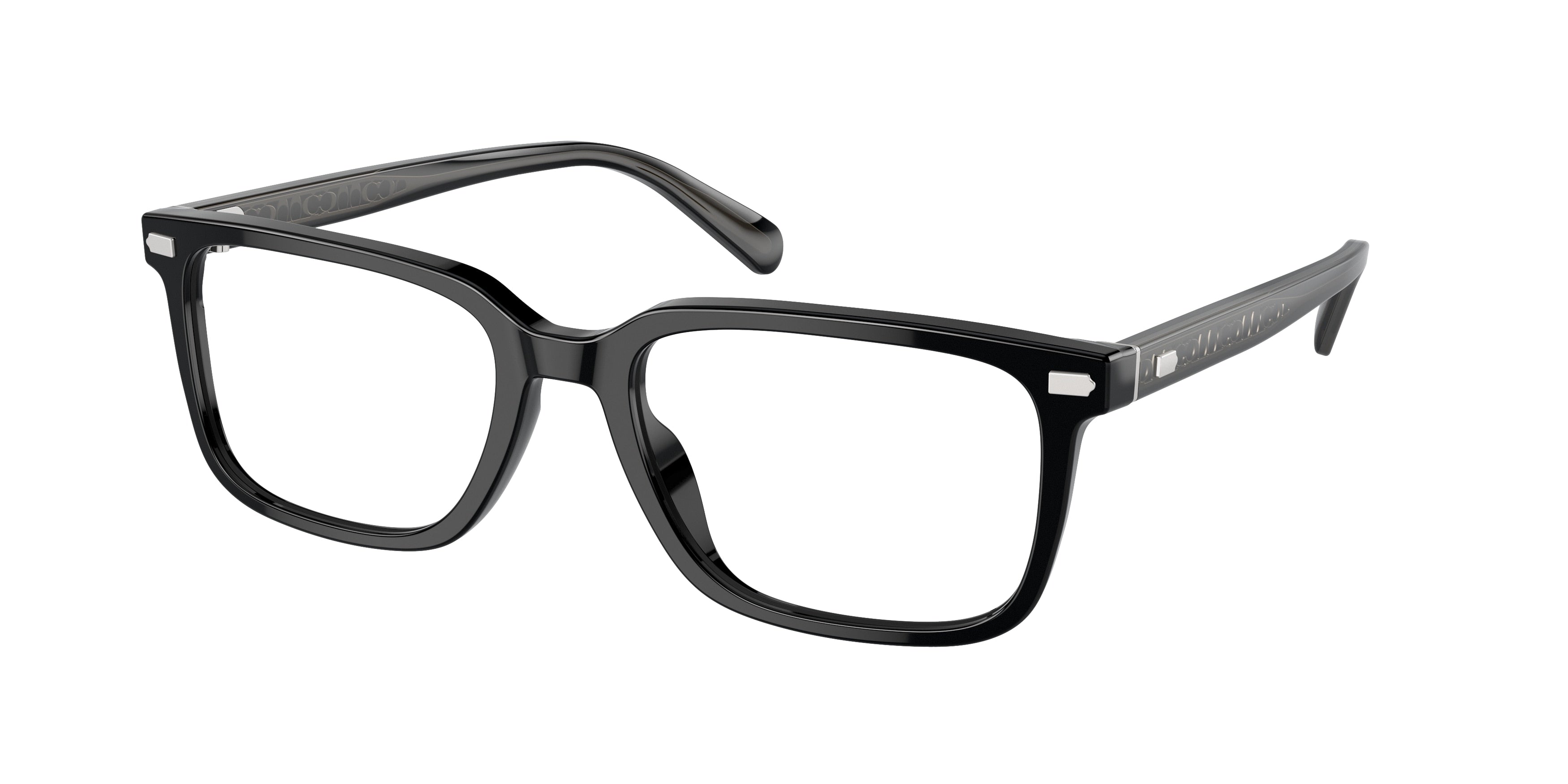 Coach HC6239U Square Eyeglasses  5002-Black 55-145-19 - Color Map Black