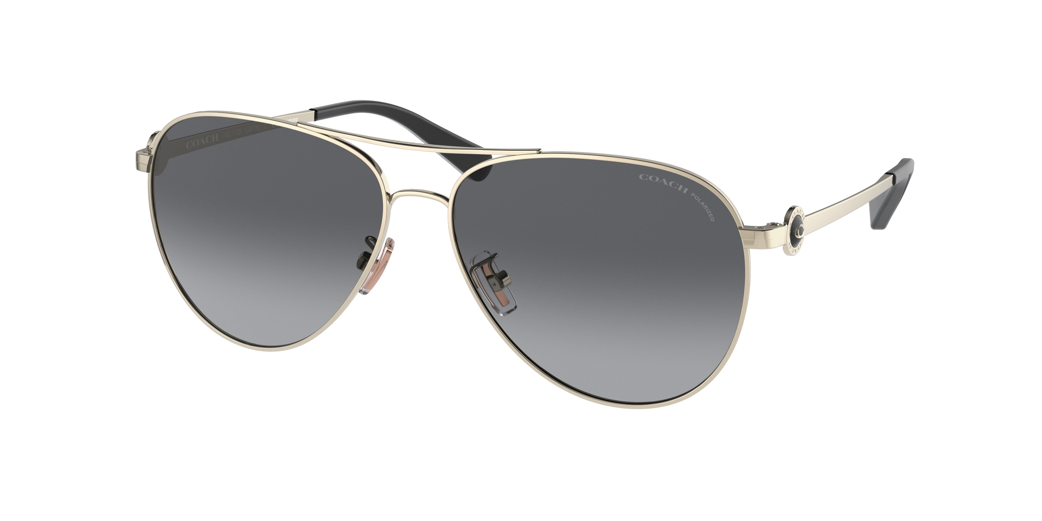 Coach C6178 HC7128 Pilot Sunglasses