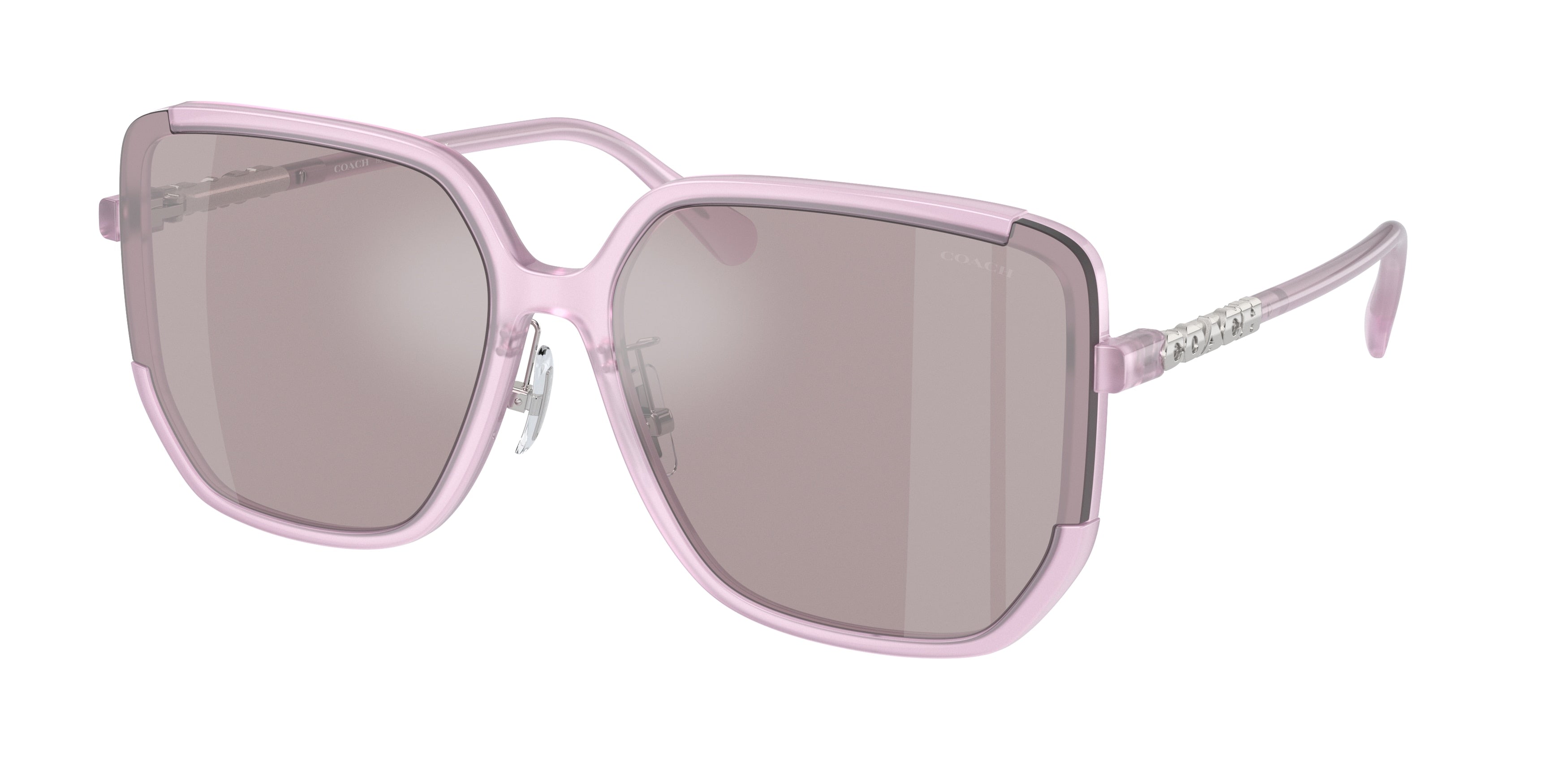 Coach CR635 HC8401D Irregular Sunglasses  5696AK-Milky Purple 64-150-16 - Color Map Violet