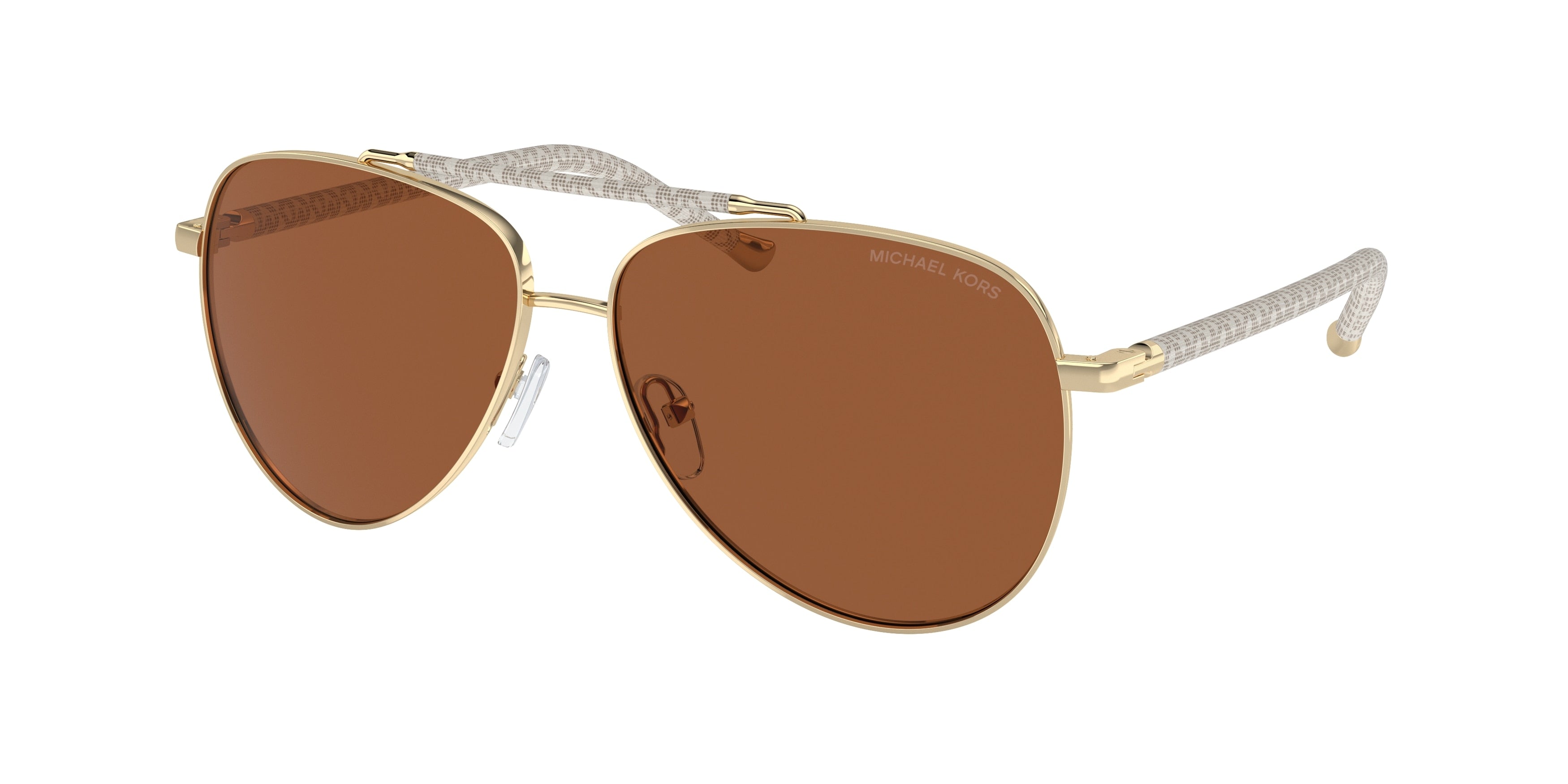 Michael Kors PORTUGAL MK1146 Pilot Sunglasses  101473-Shiny Light Gold 59-140-13 - Color Map Gold