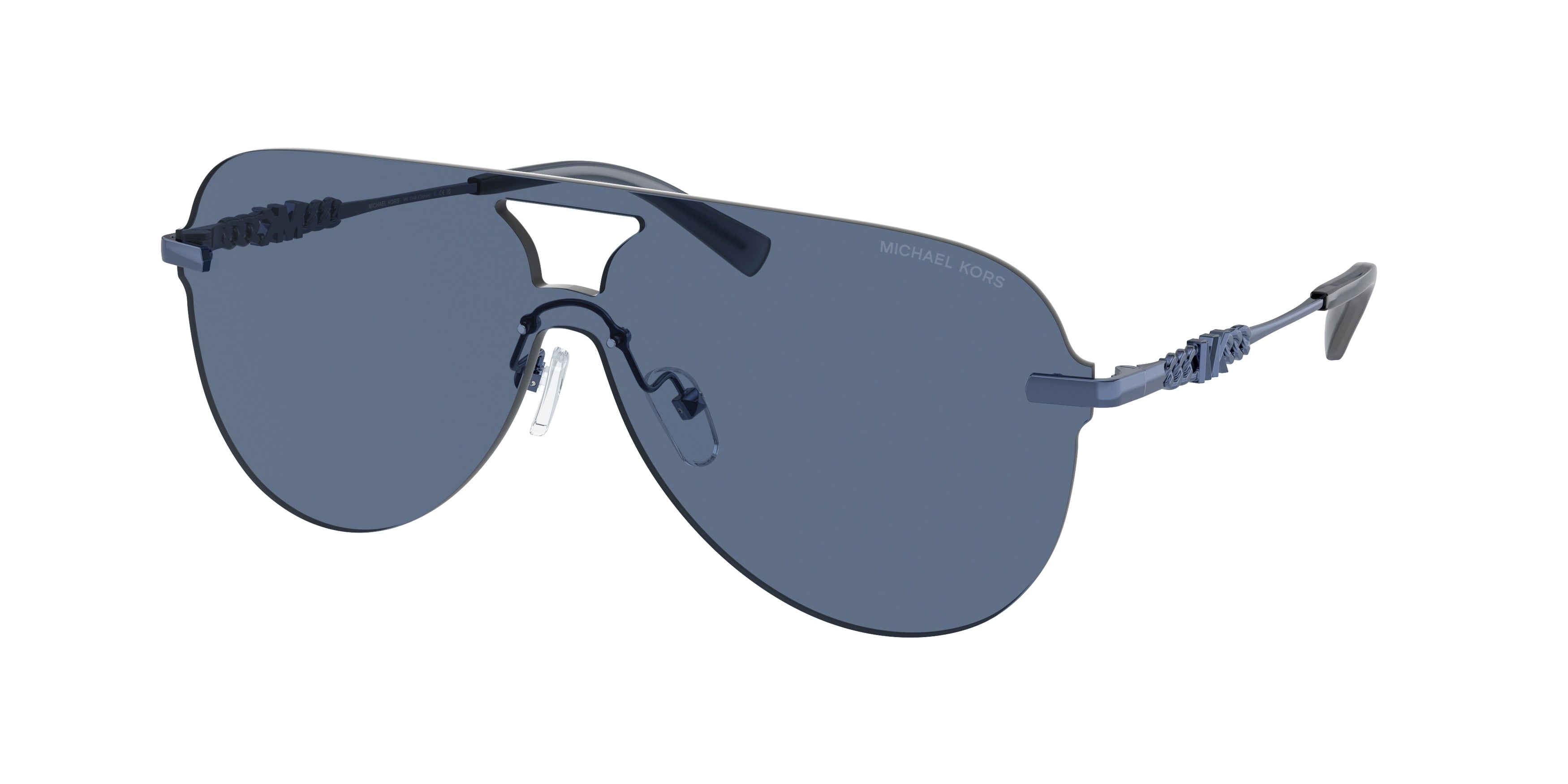 Michael Kors CYPRUS MK1149 Pilot Sunglasses  189580-Navy Solid 37-140-137 - Color Map Blue