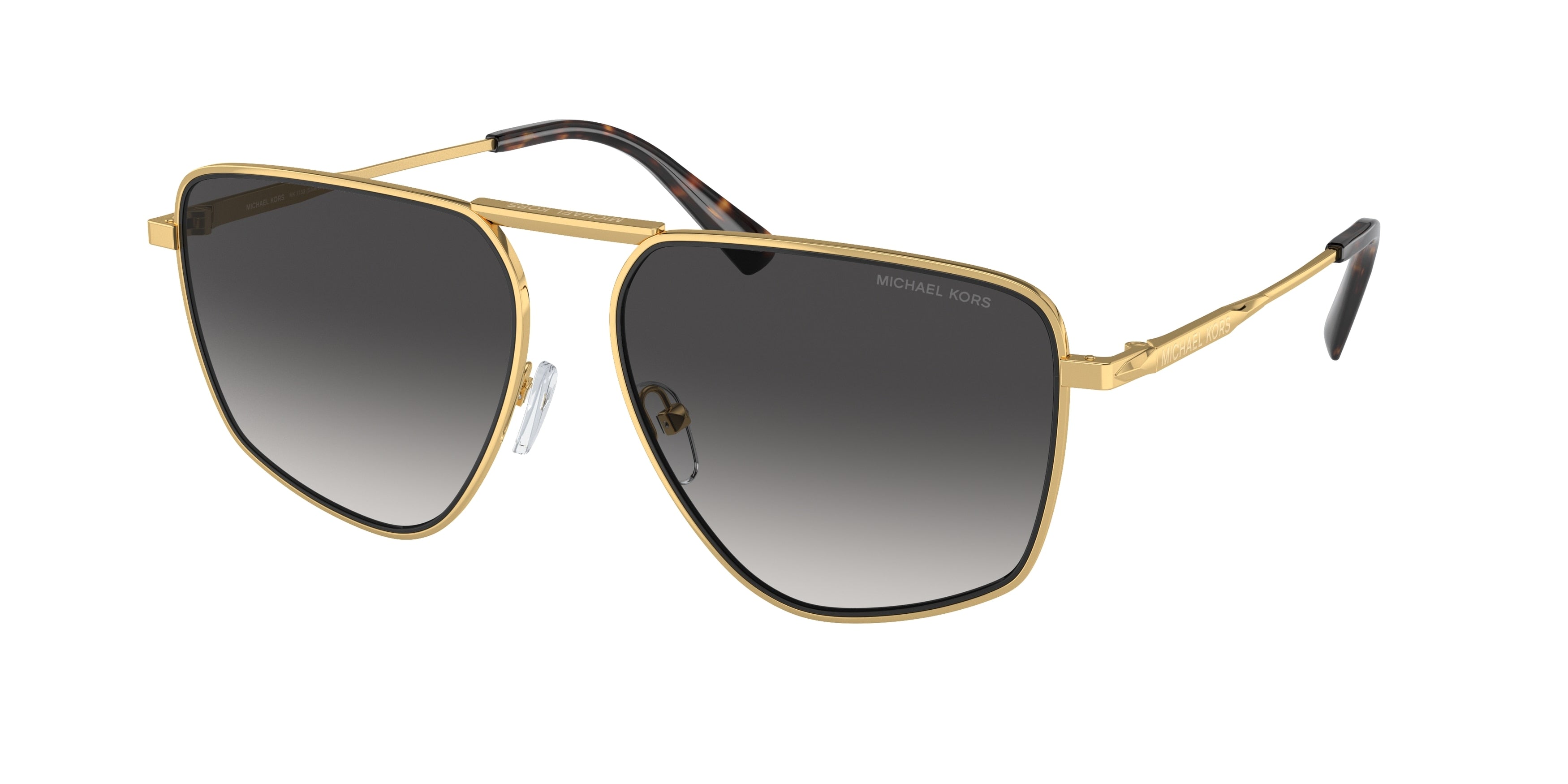 Michael Kors SILVERTON MK1153 Pilot Sunglasses  18968G-Shiny Yellow Gold 58-145-15 - Color Map Gold