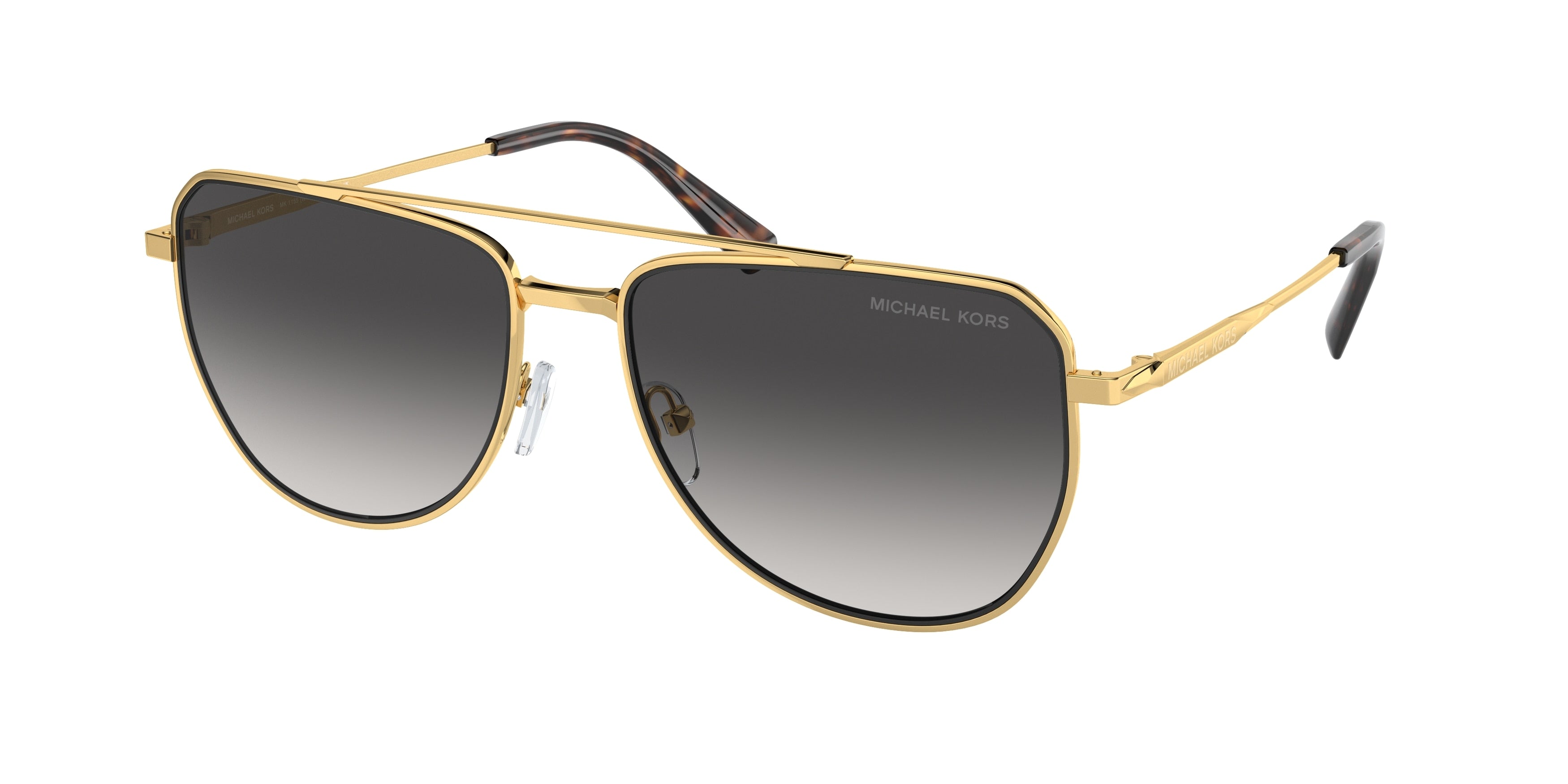 Michael Kors WHISTLER MK1155 Pilot Sunglasses  18968G-Shiny Yellow Gold 58-145-17 - Color Map Gold